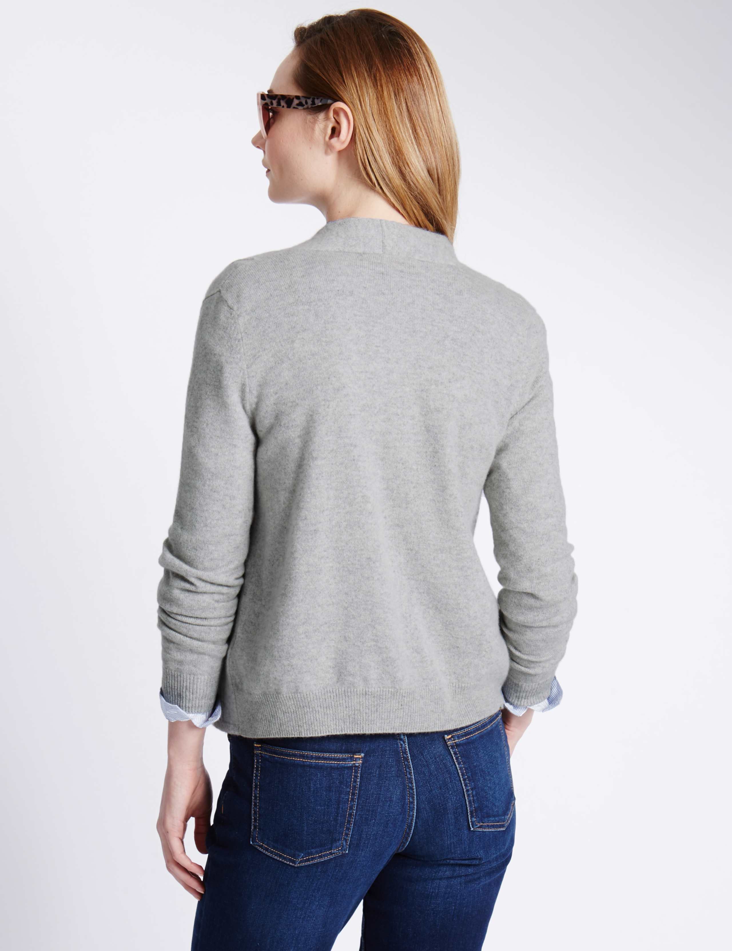 Pure Cashmere Waterfall Cardigan 3 of 3