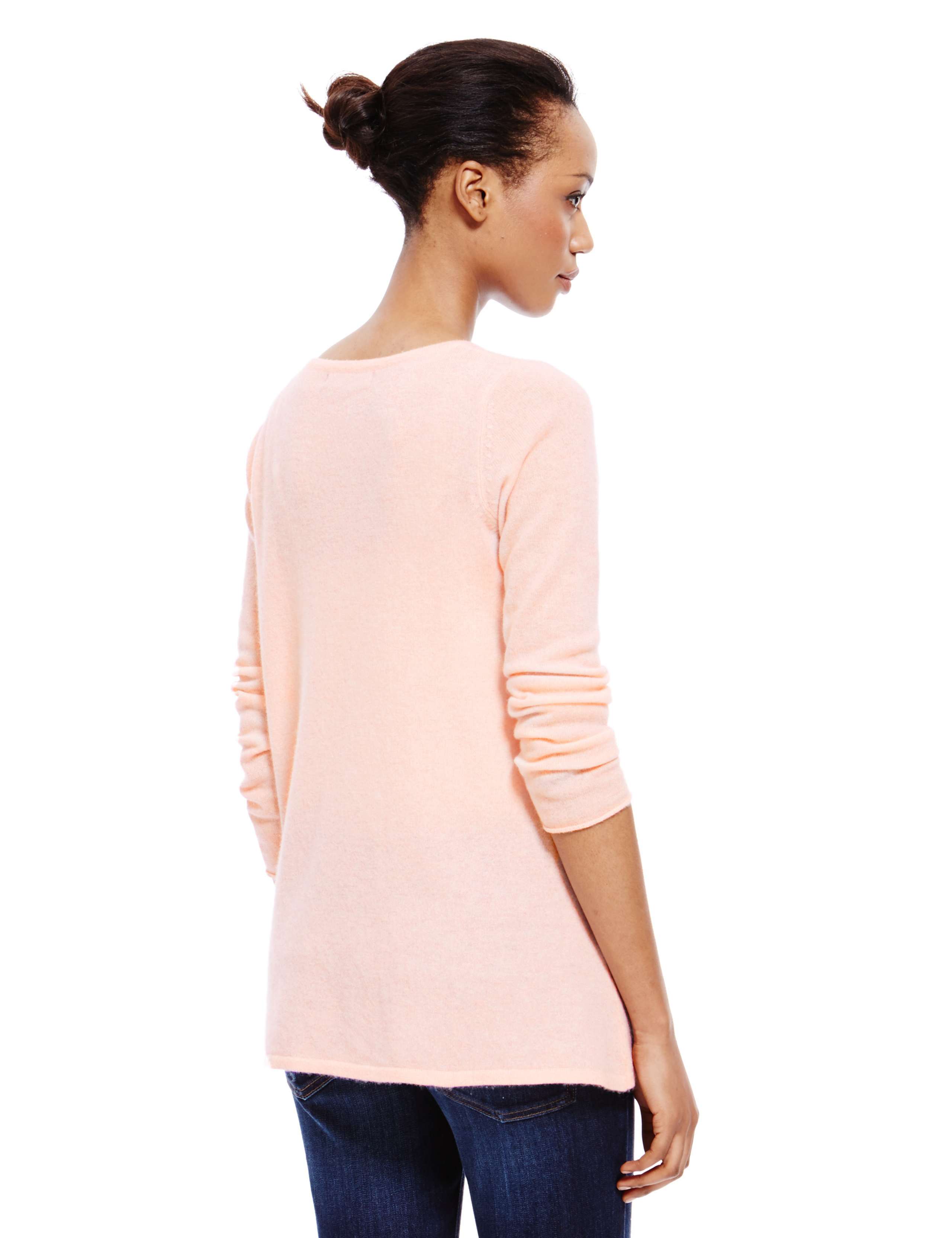 Pure Cashmere Long Sleeve Swing Jumper 3 of 3