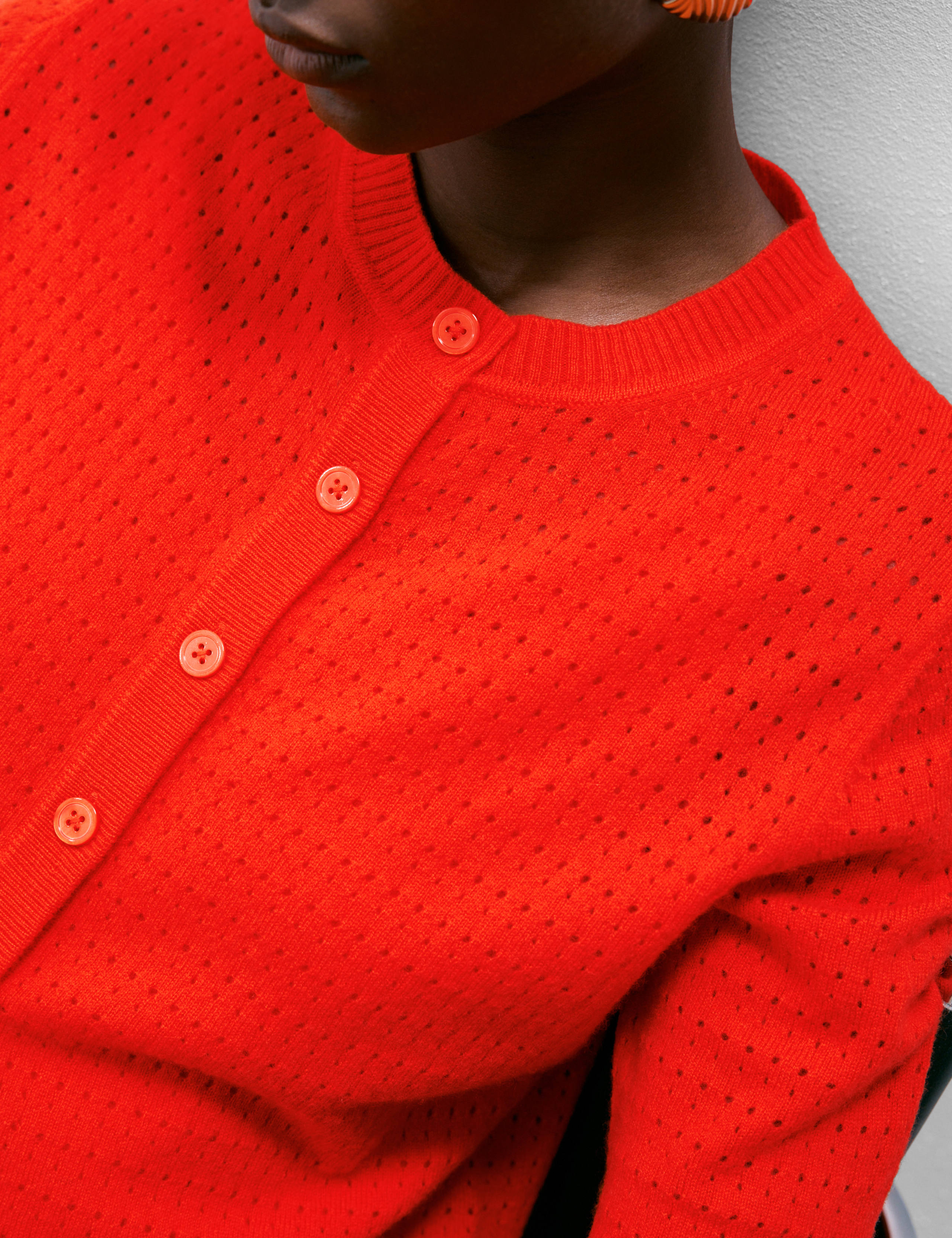 Merino Wool Rich Button Through Relaxed Cardigan with Cashmere 4 of 7