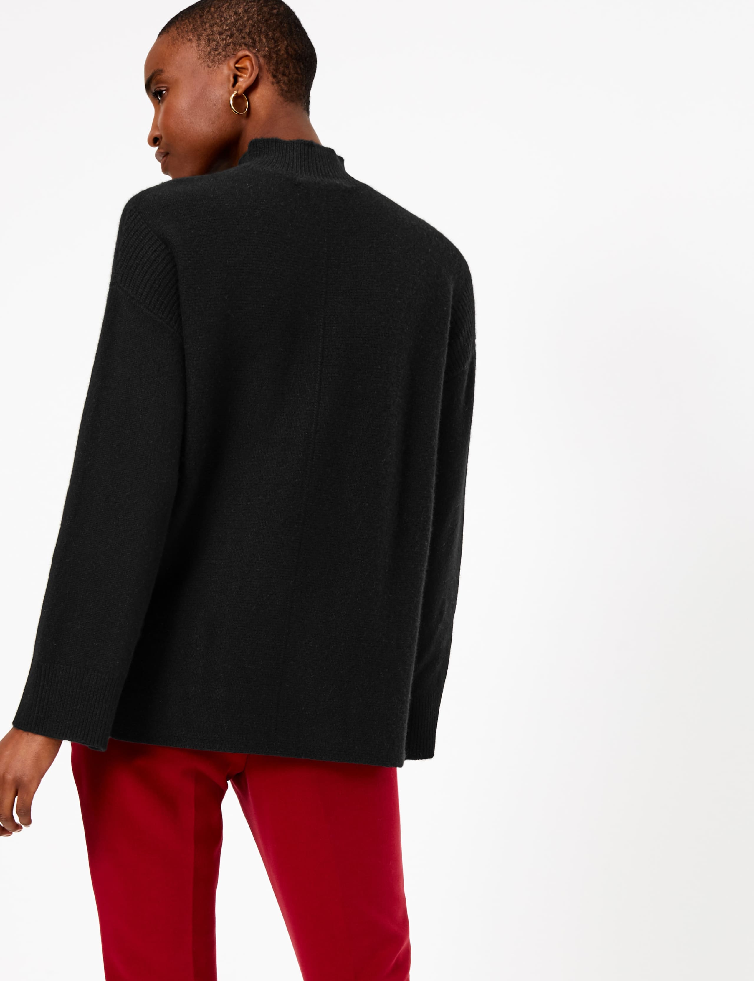 Cashmere Funnel Neck Relaxed Fit Jumper 4 of 4