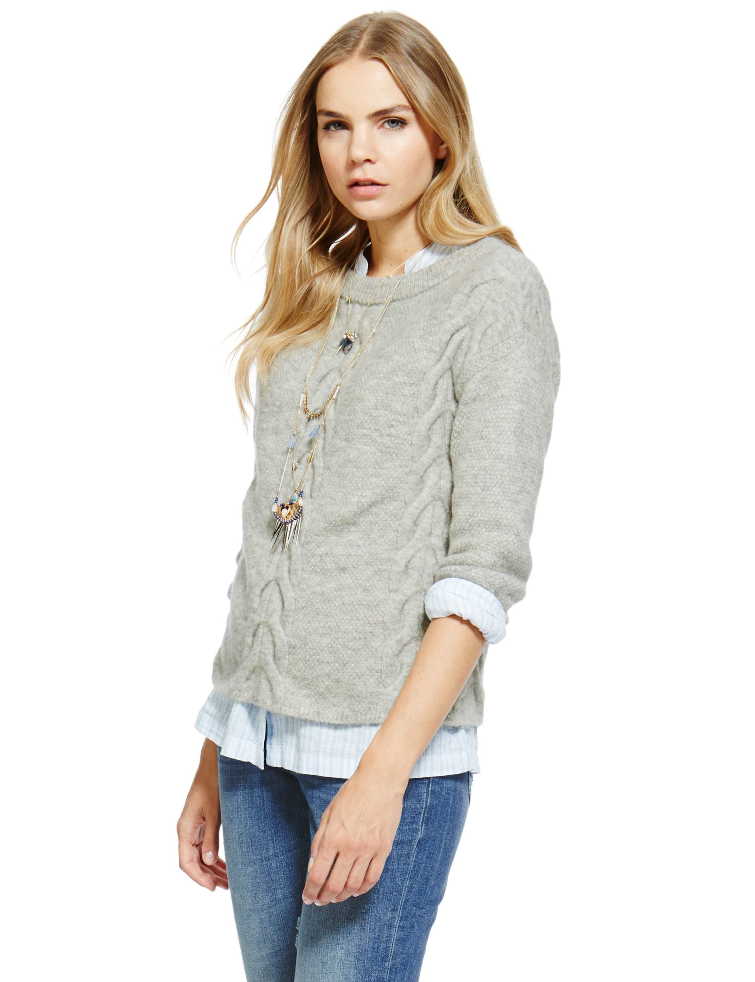Stag Horn Design Drop Shoulder Jumper 1 of 4