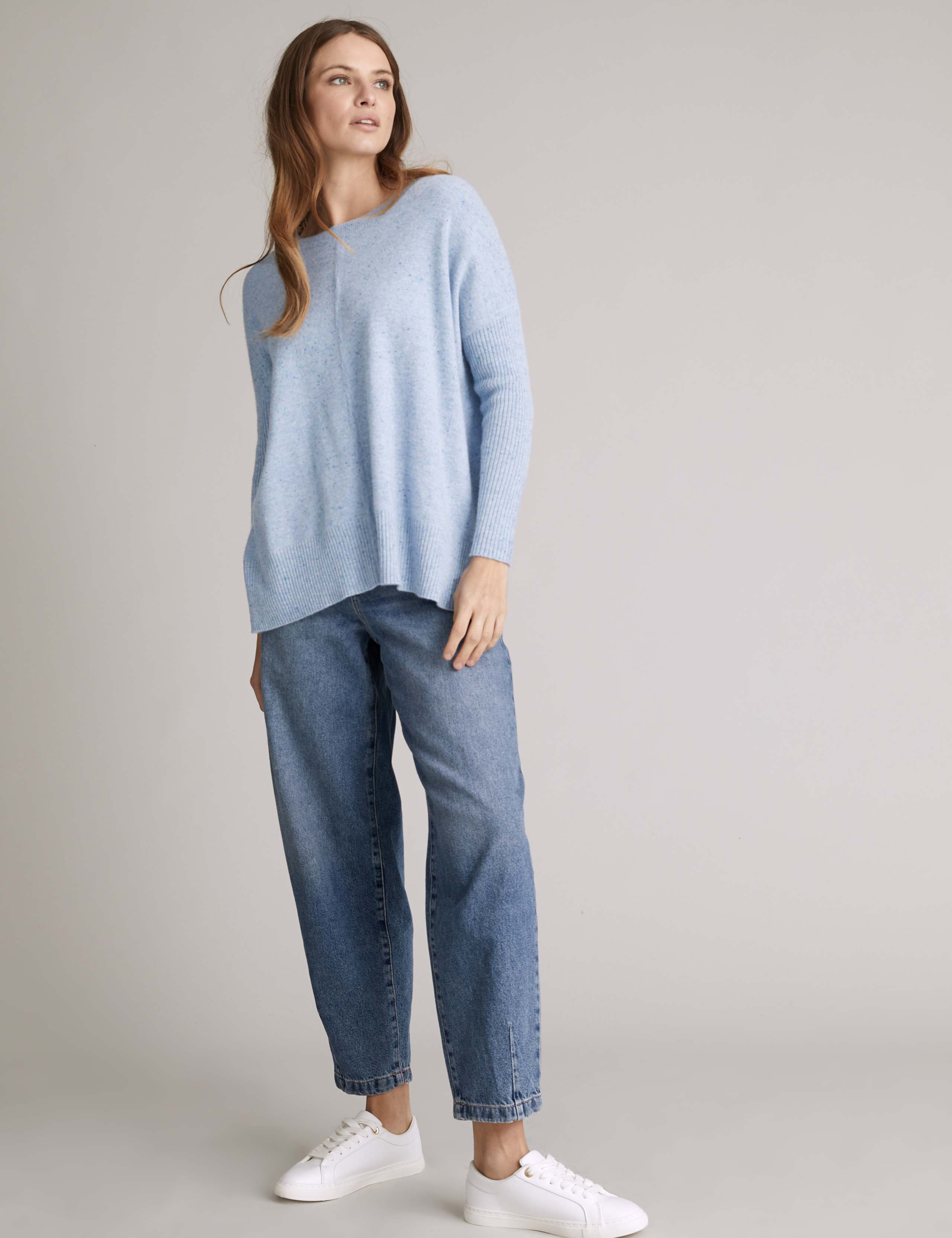 Pure Cashmere Ribbed Jumper 1 of 5