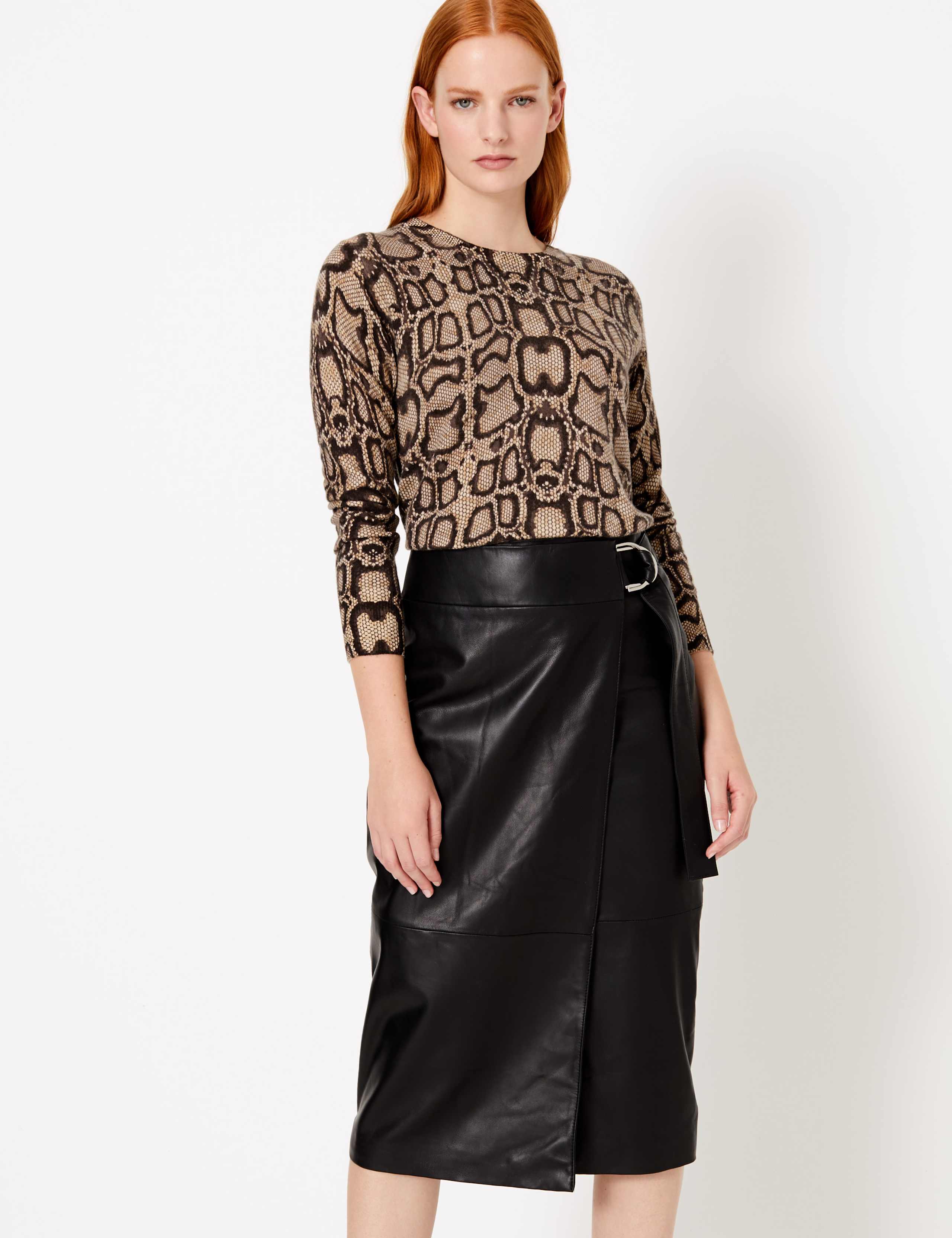 Pure Cashmere Animal Print Jumper 1 of 4