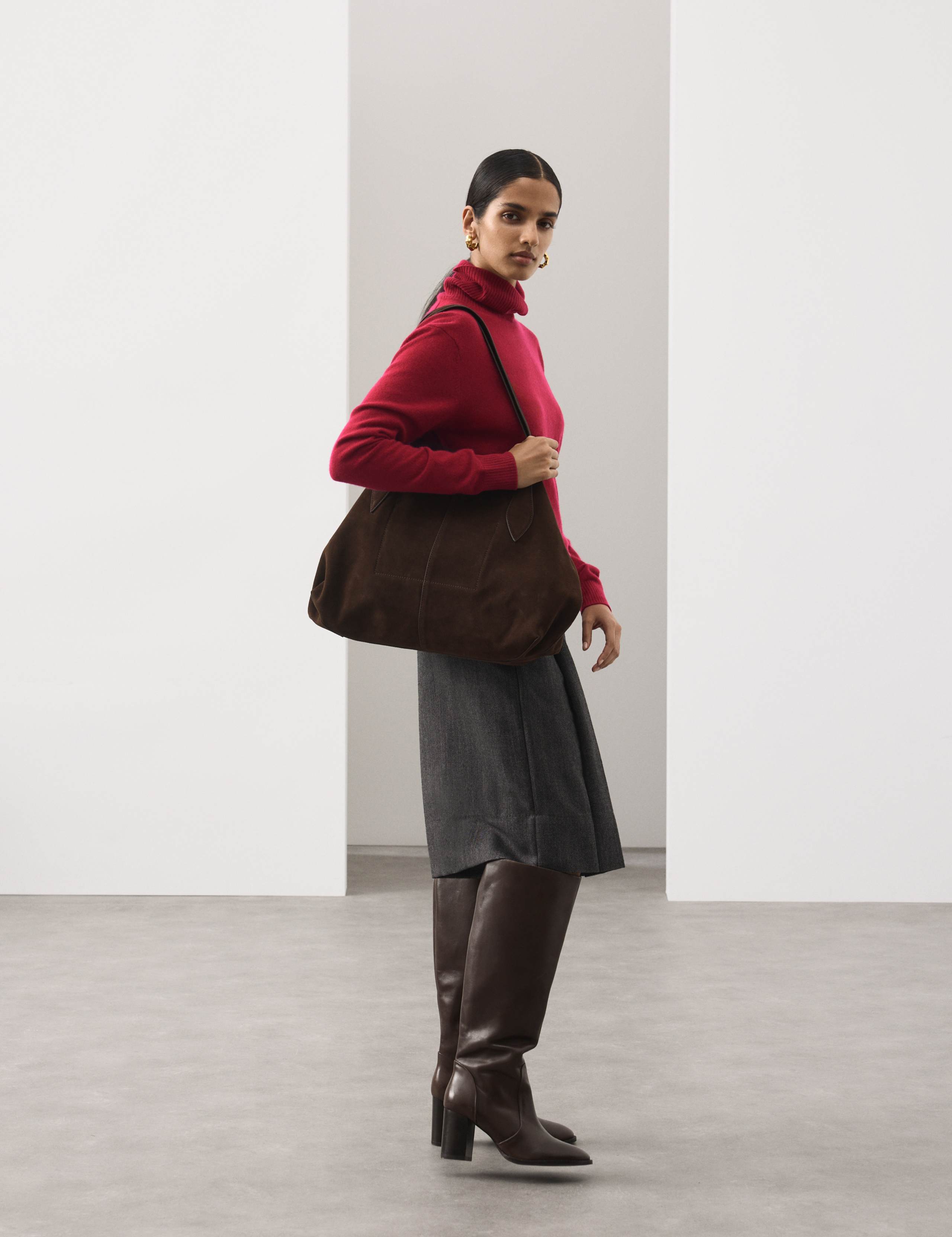 Pure Cashmere Roll Neck Jumper 3 of 6