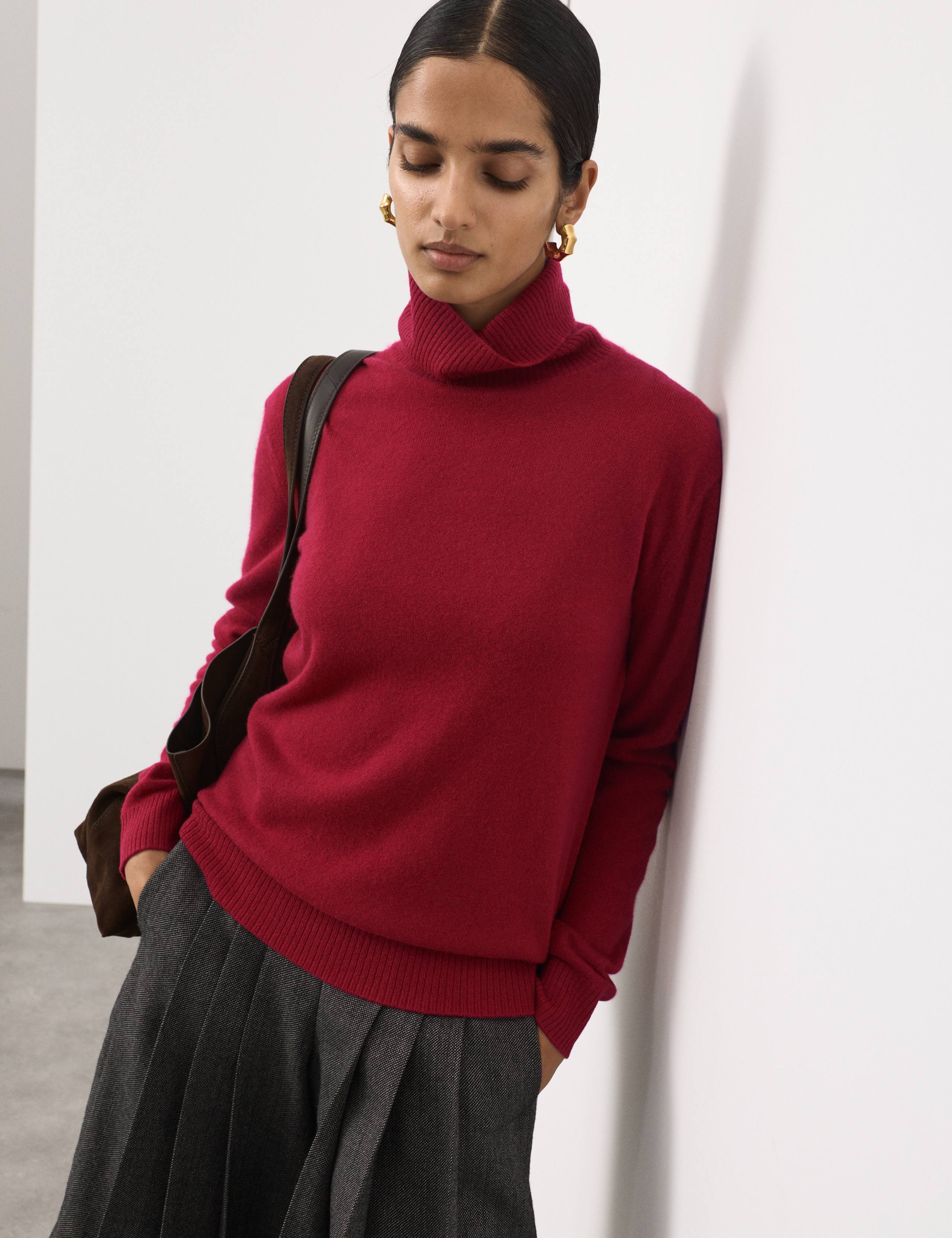 Pure Cashmere Roll Neck Jumper 4 of 6