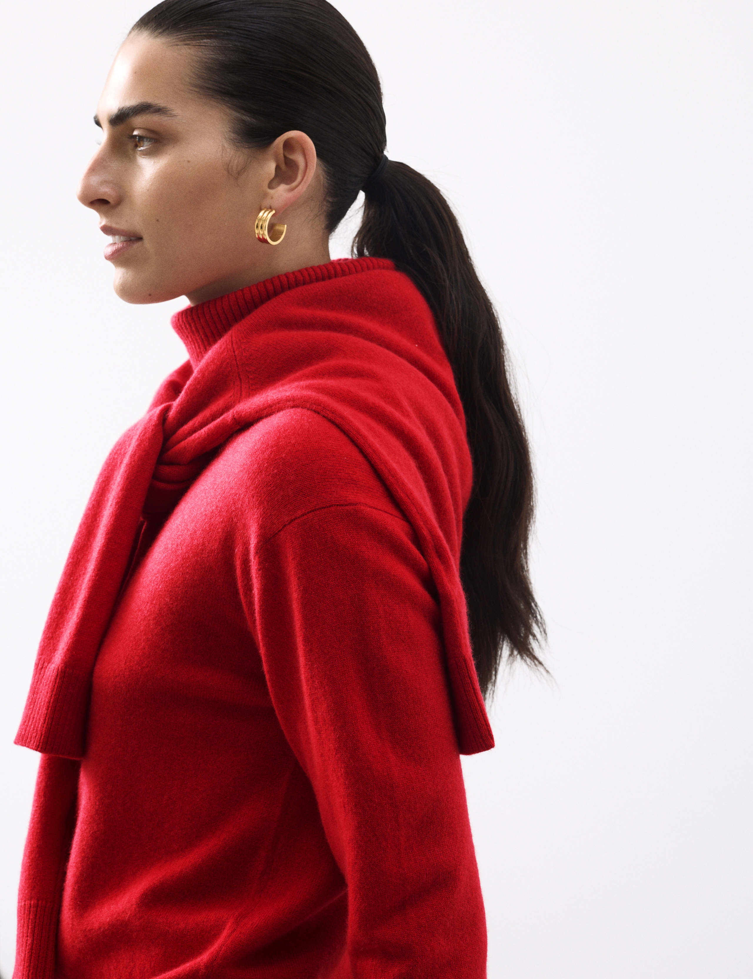 Pure Cashmere Roll Neck Jumper 1 of 7