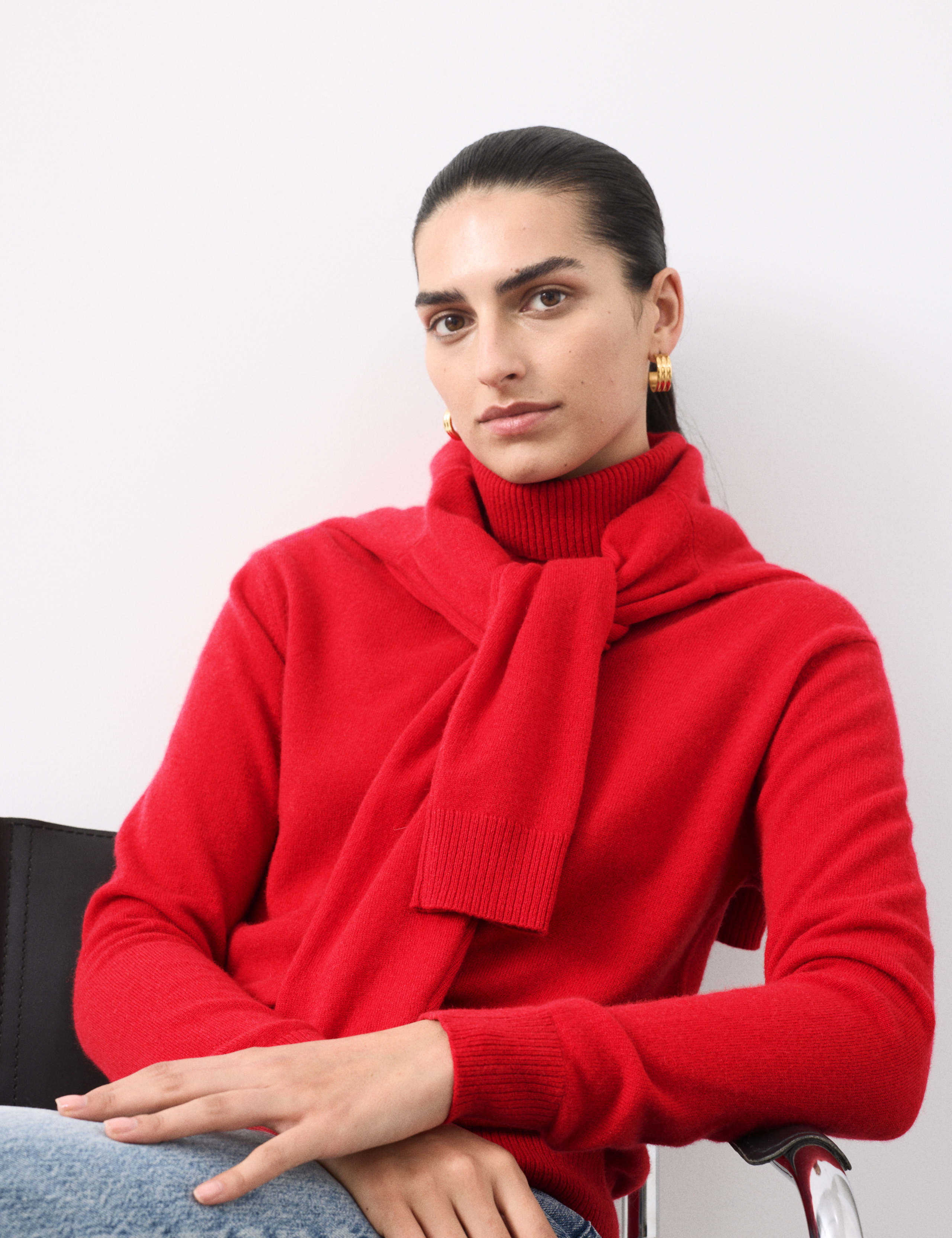 Pure Cashmere Roll Neck Jumper 4 of 7