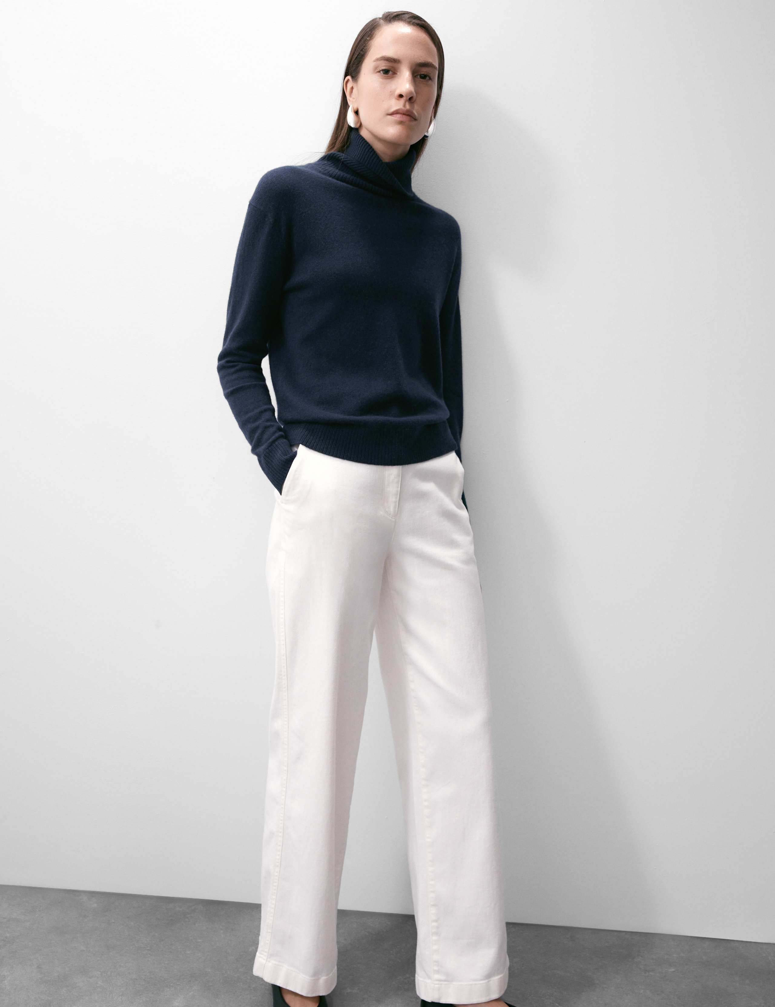 Pure Cashmere Roll Neck Jumper 3 of 6