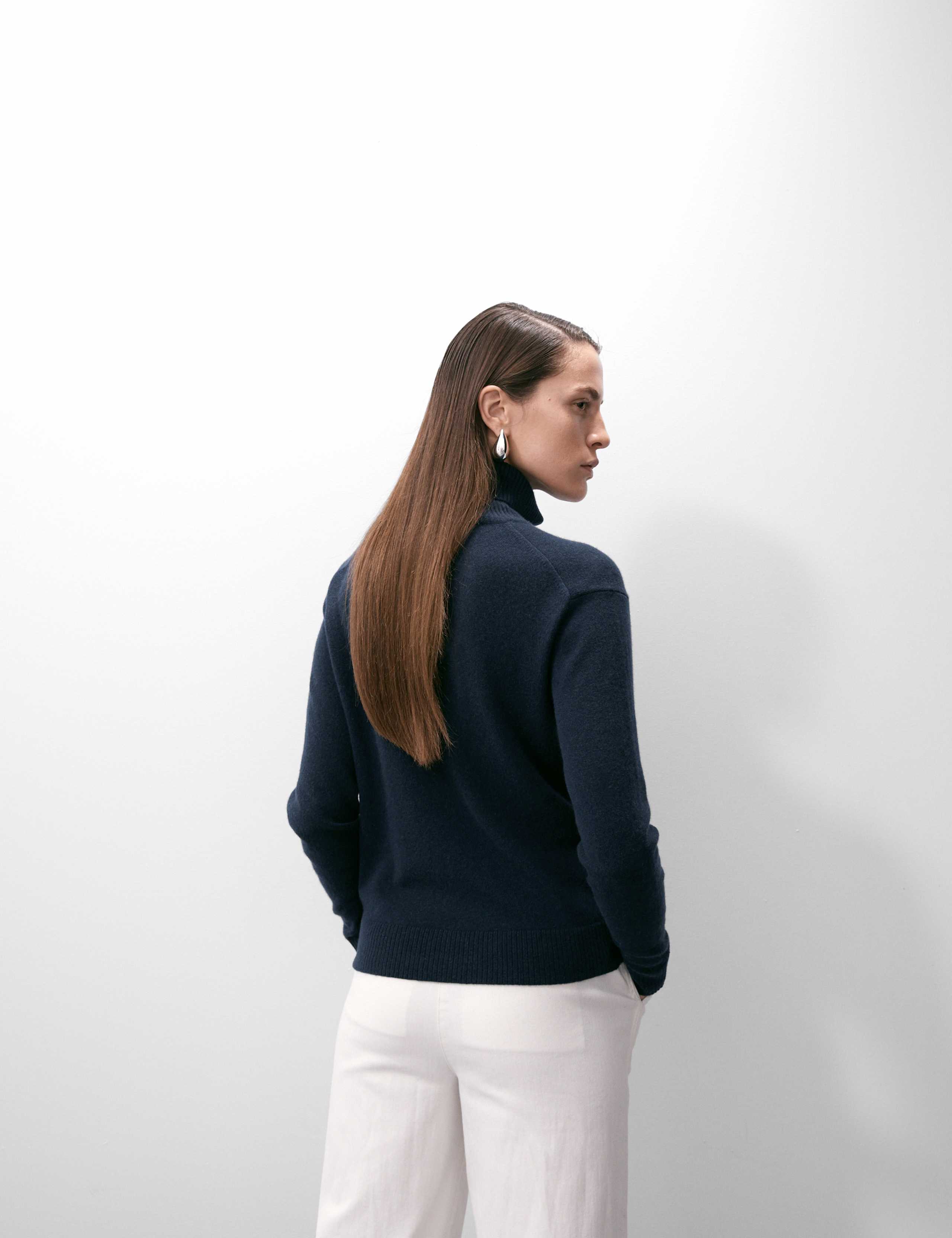 Pure Cashmere Roll Neck Jumper 4 of 6
