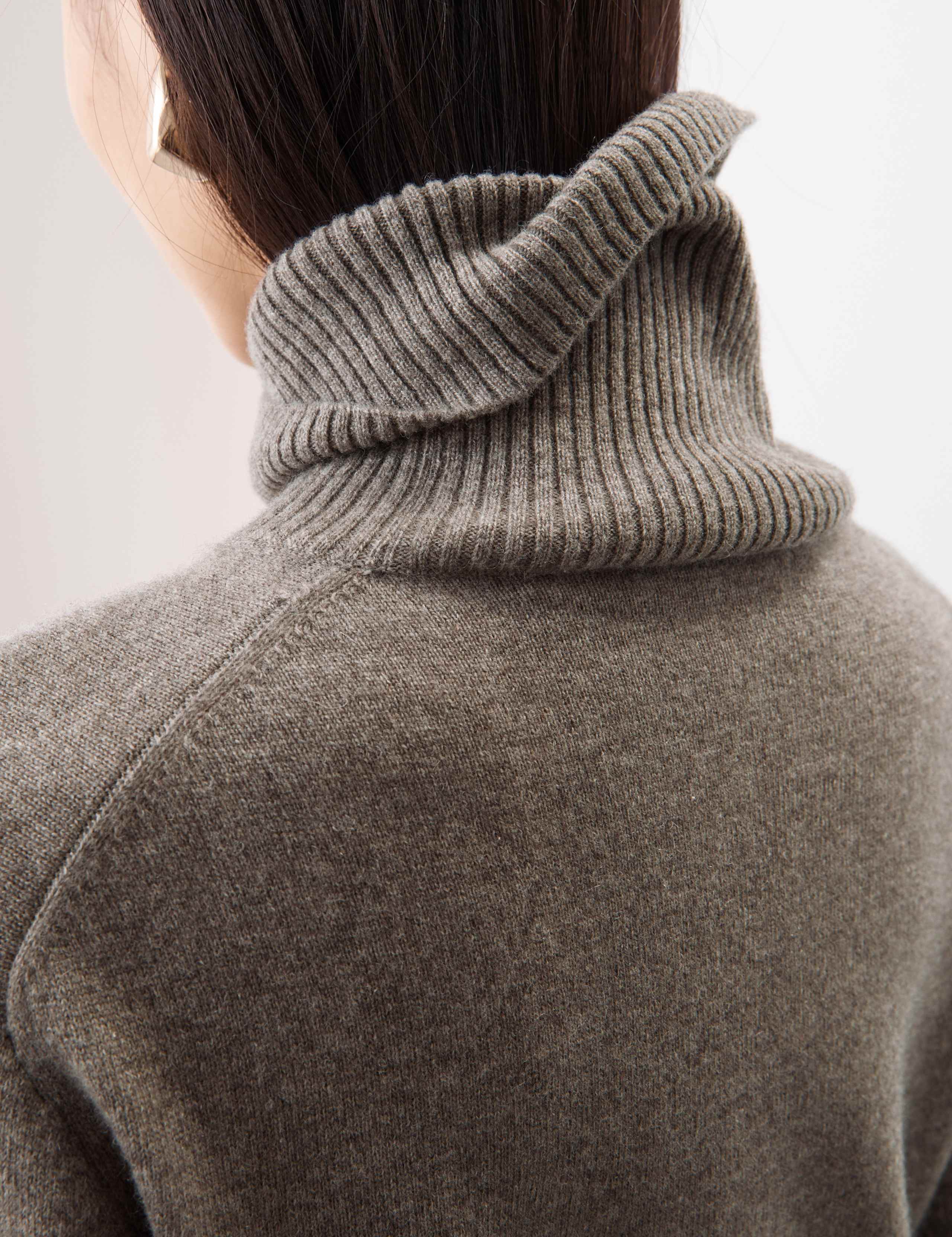 Pure Cashmere Roll Neck Jumper 3 of 7