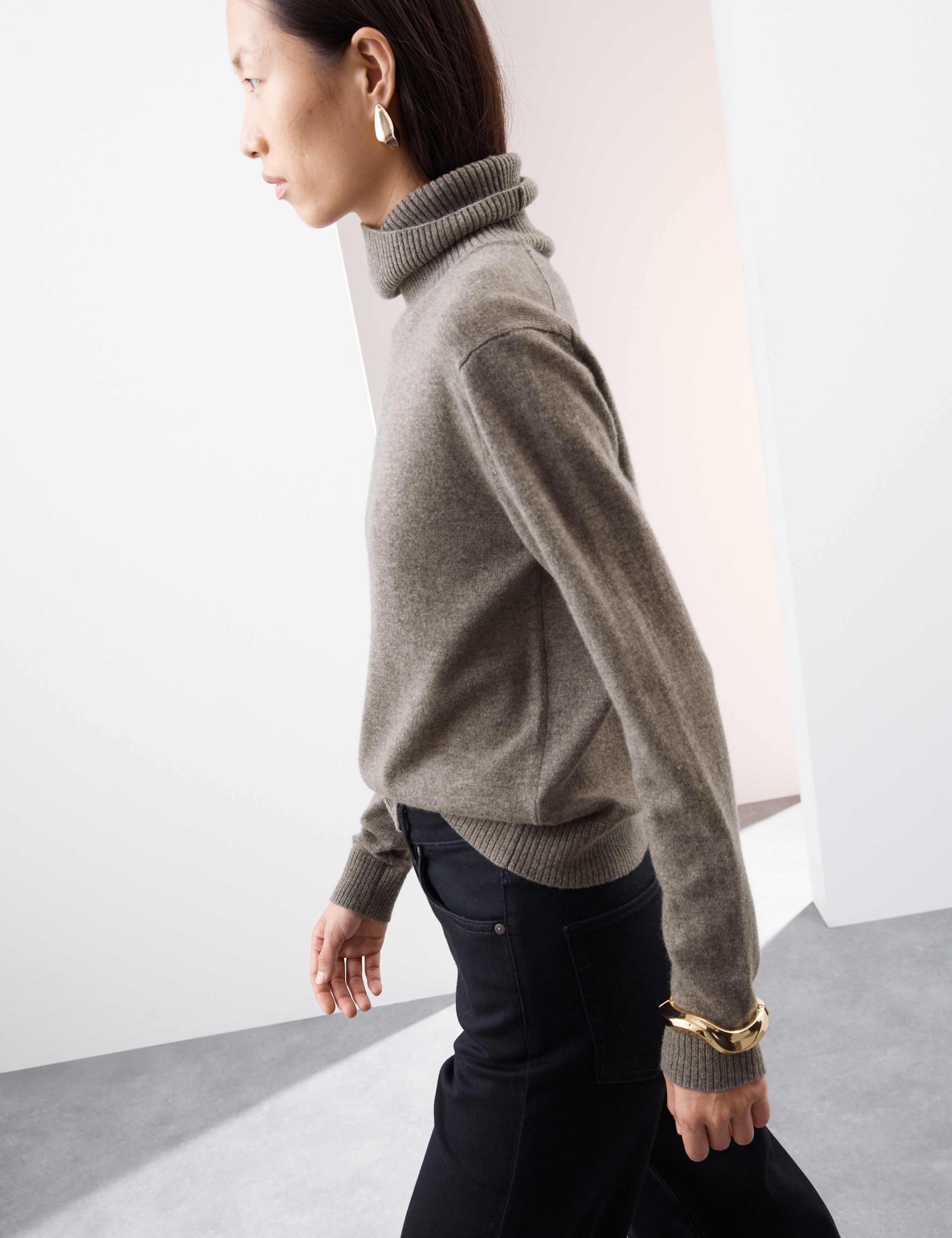 Pure Cashmere Roll Neck Jumper 6 of 7