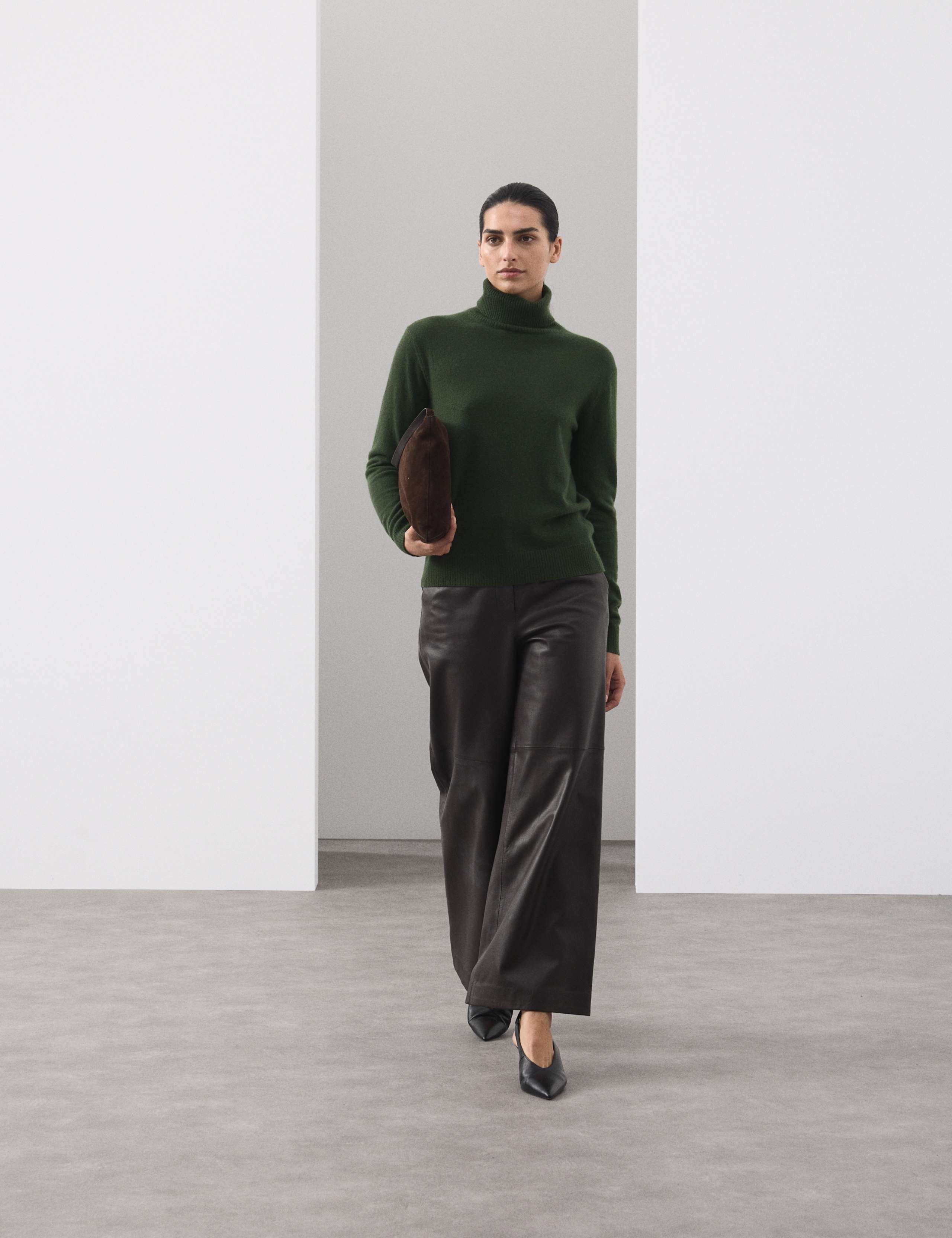 Pure Cashmere Roll Neck Jumper 3 of 7