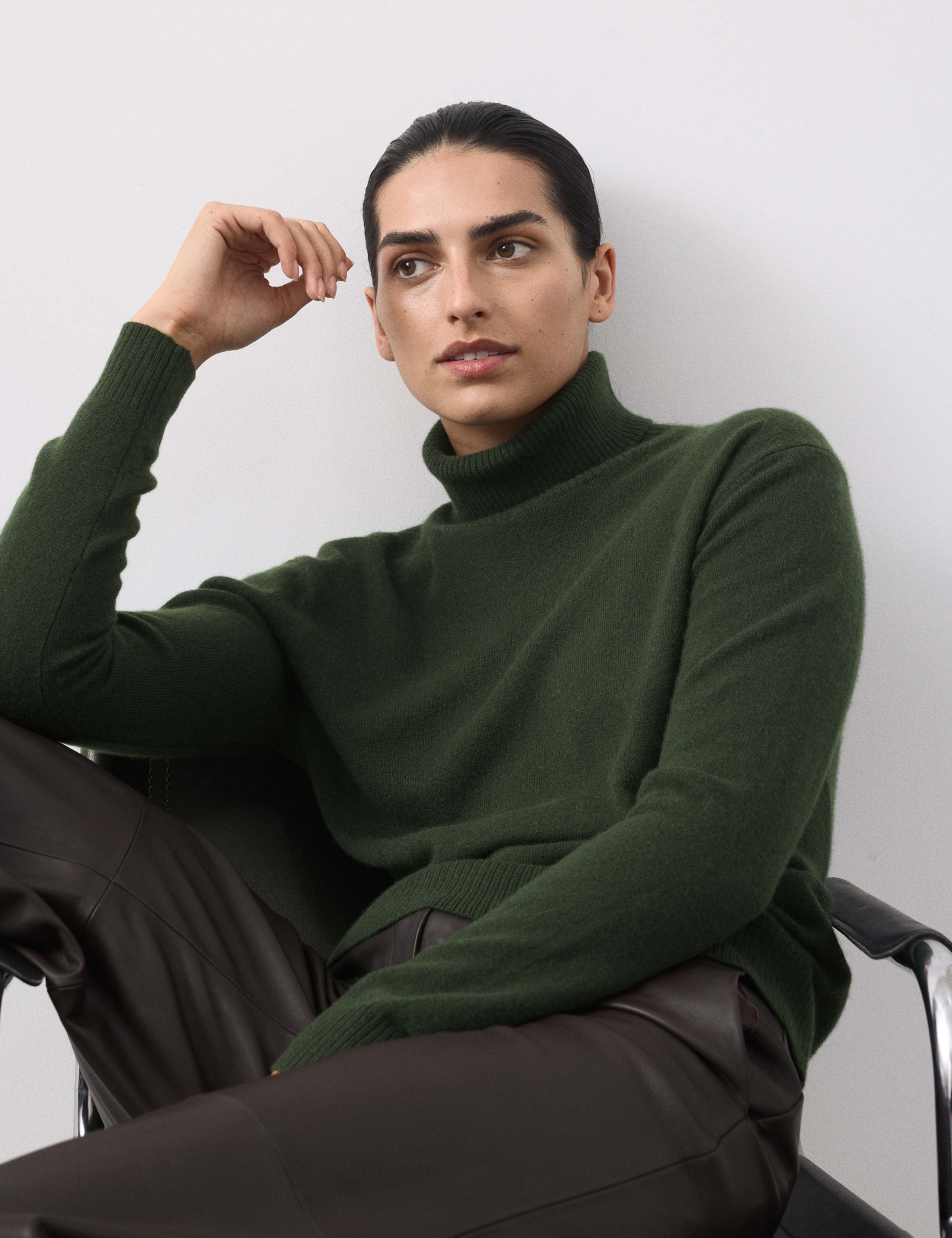 Pure Cashmere Roll Neck Jumper 7 of 7