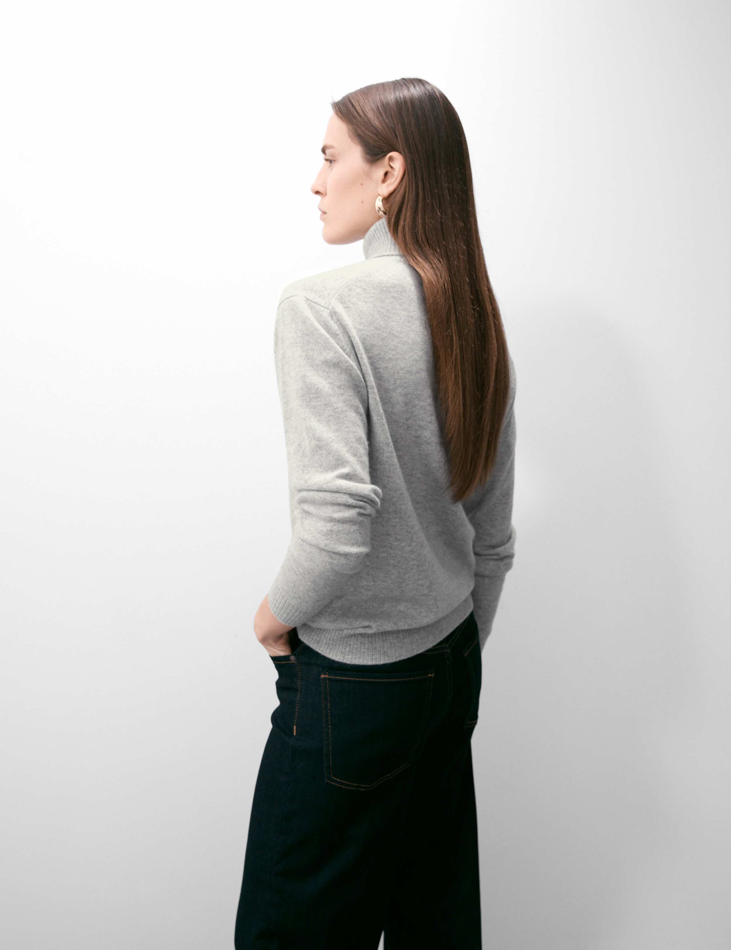 Pure Cashmere Roll Neck Jumper 5 of 7
