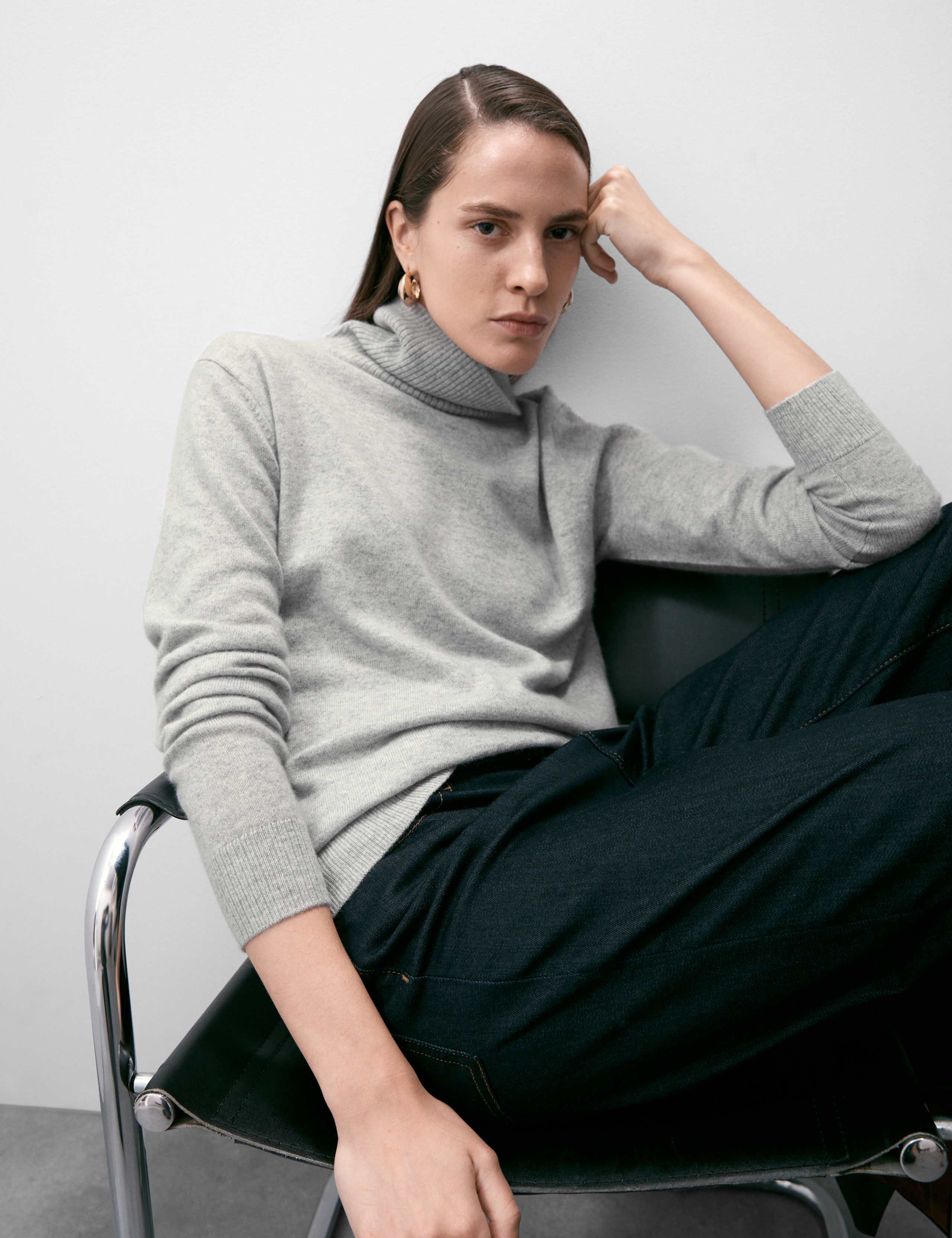 Pure Cashmere Roll Neck Jumper 6 of 7