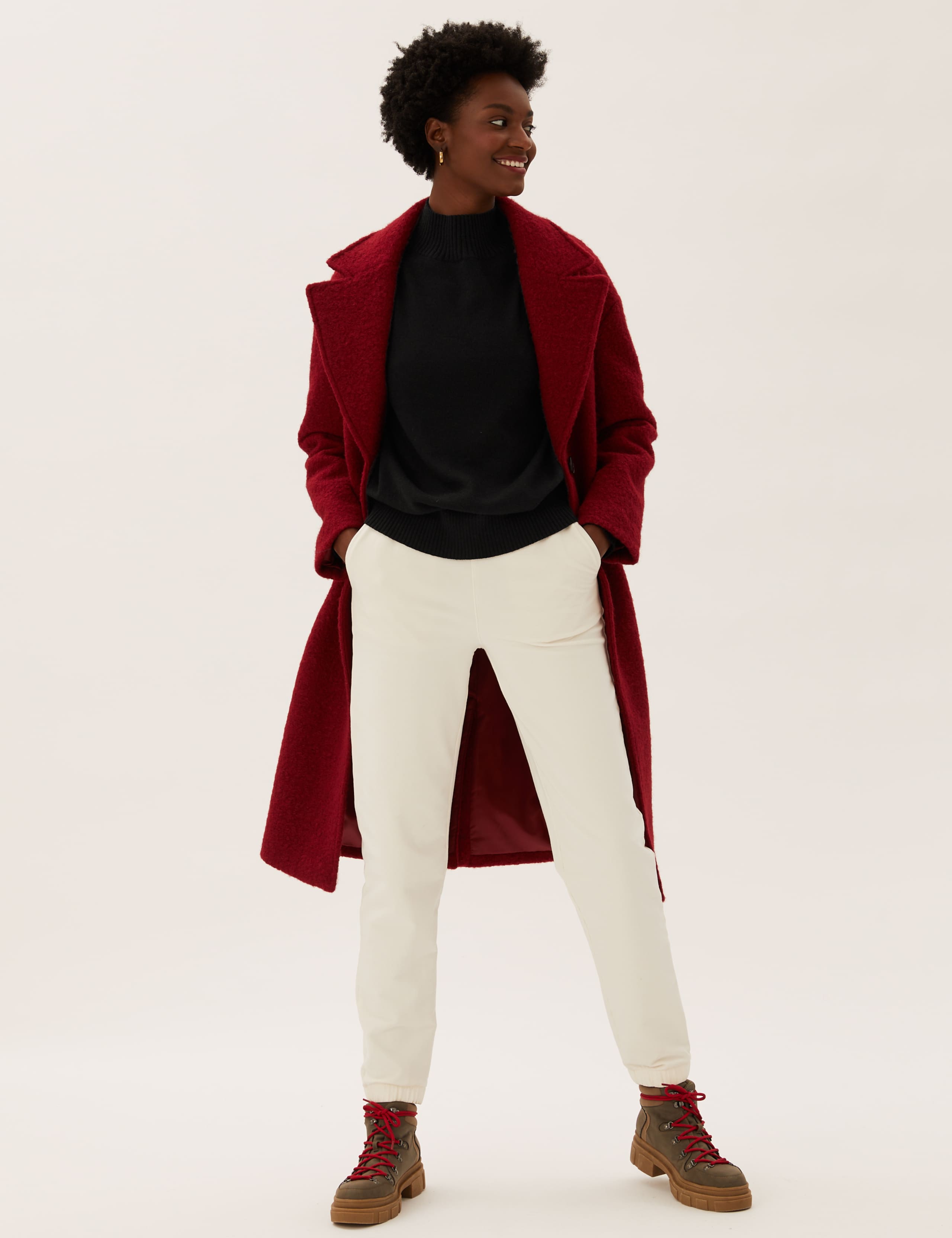 Pure Cashmere Funnel Neck Relaxed Jumper 5 of 6