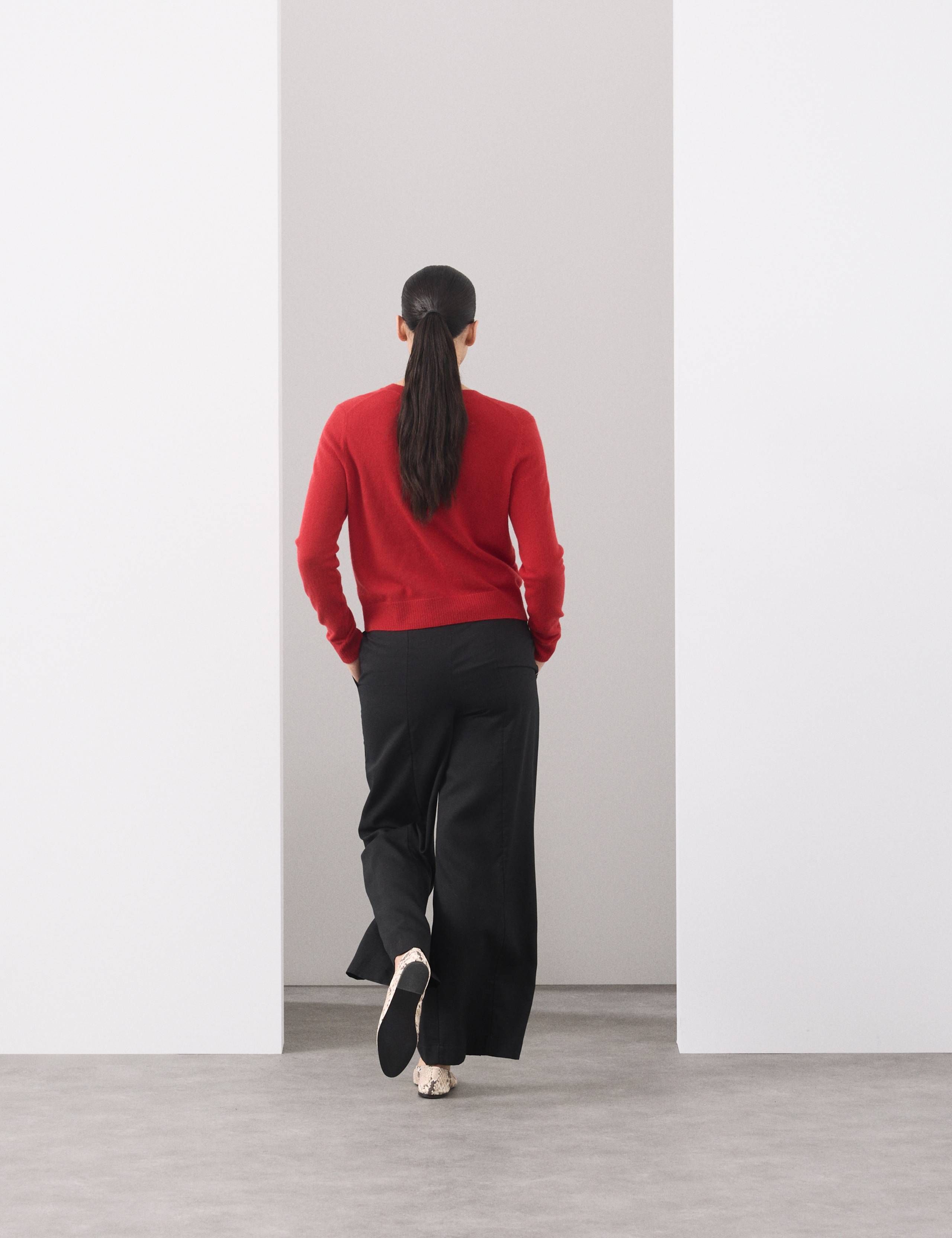 Pure Cashmere Crew Neck Relaxed Cardigan 4 of 6