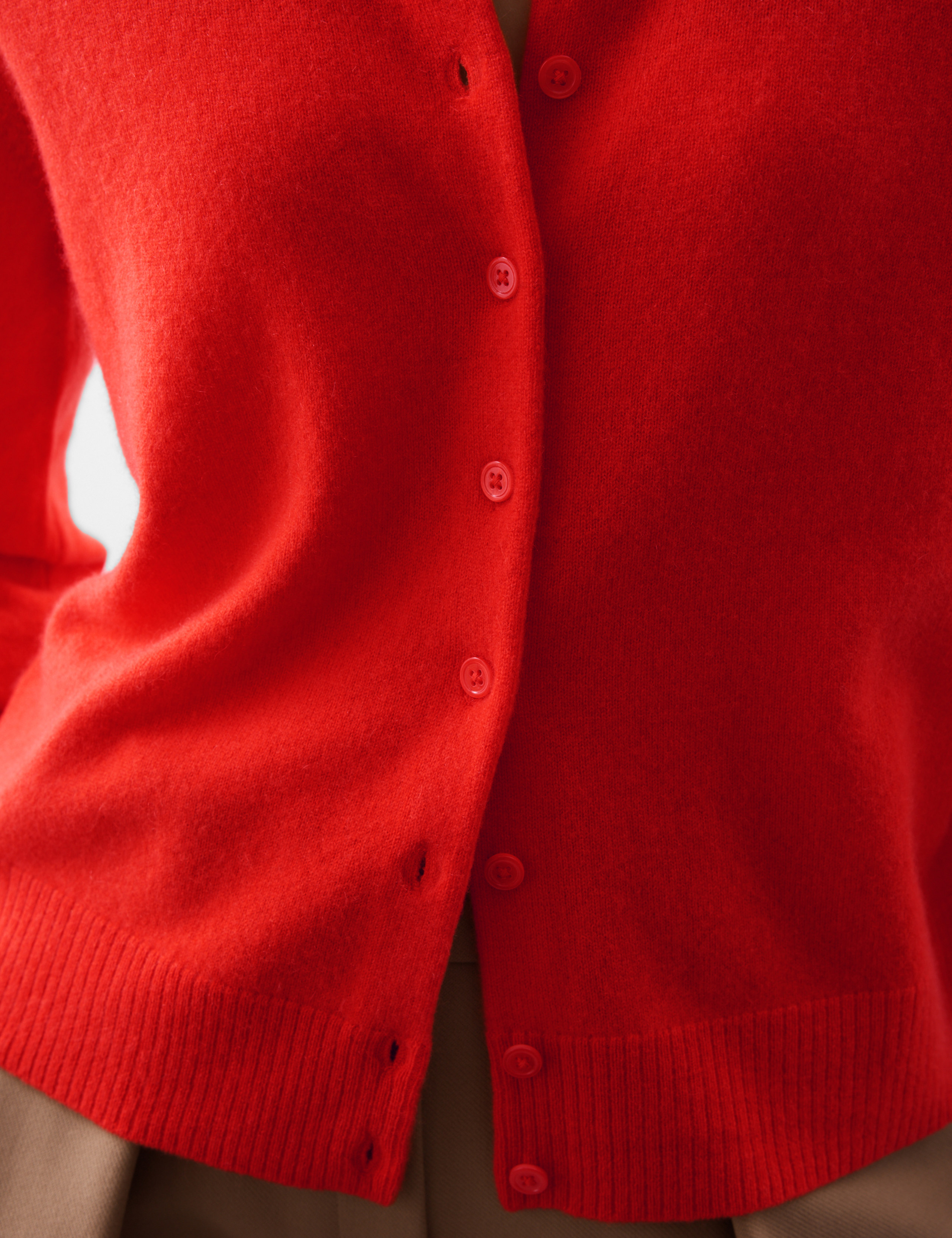 Pure Cashmere Crew Neck Relaxed Cardigan 7 of 8