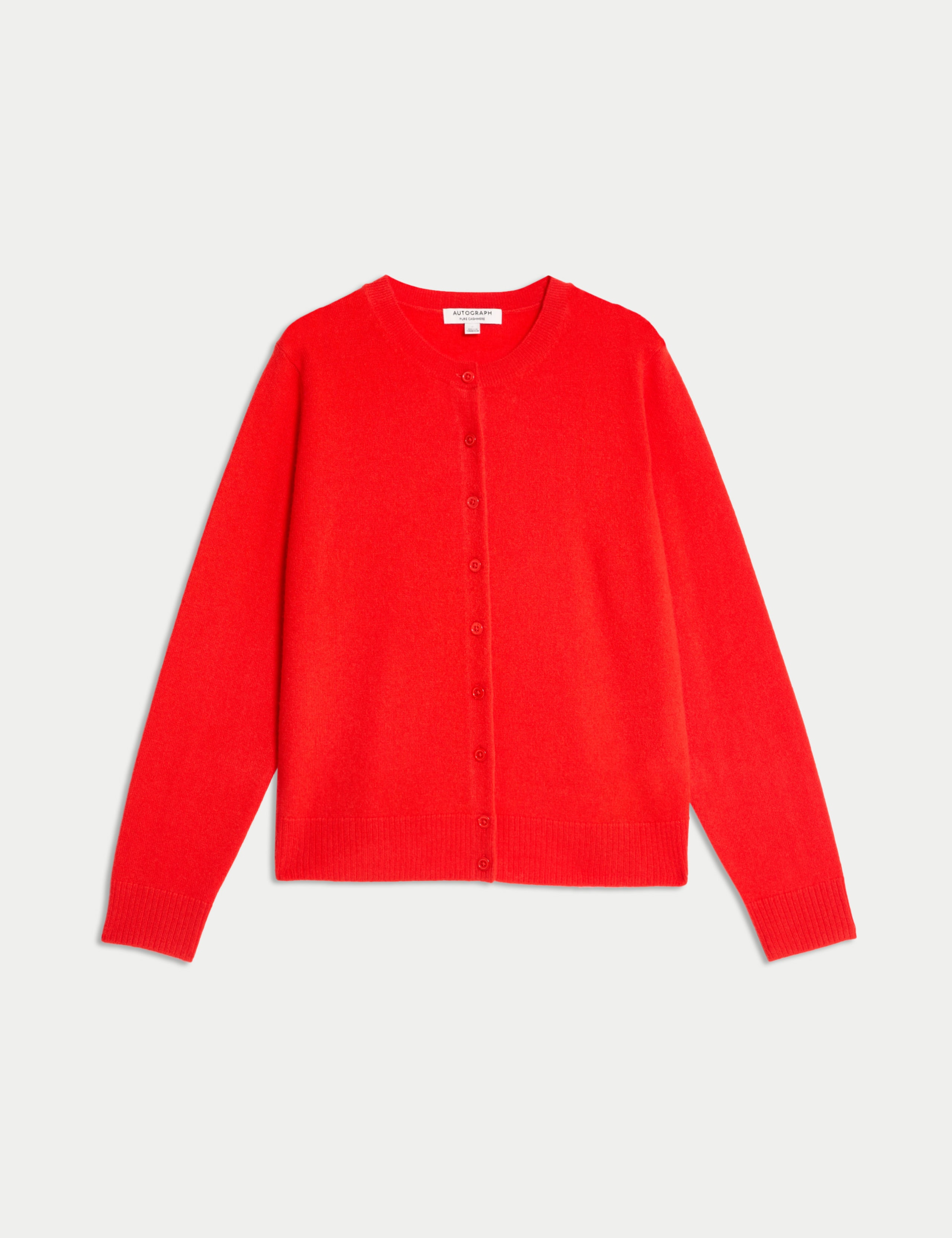 Pure Cashmere Crew Neck Relaxed Cardigan 2 of 8