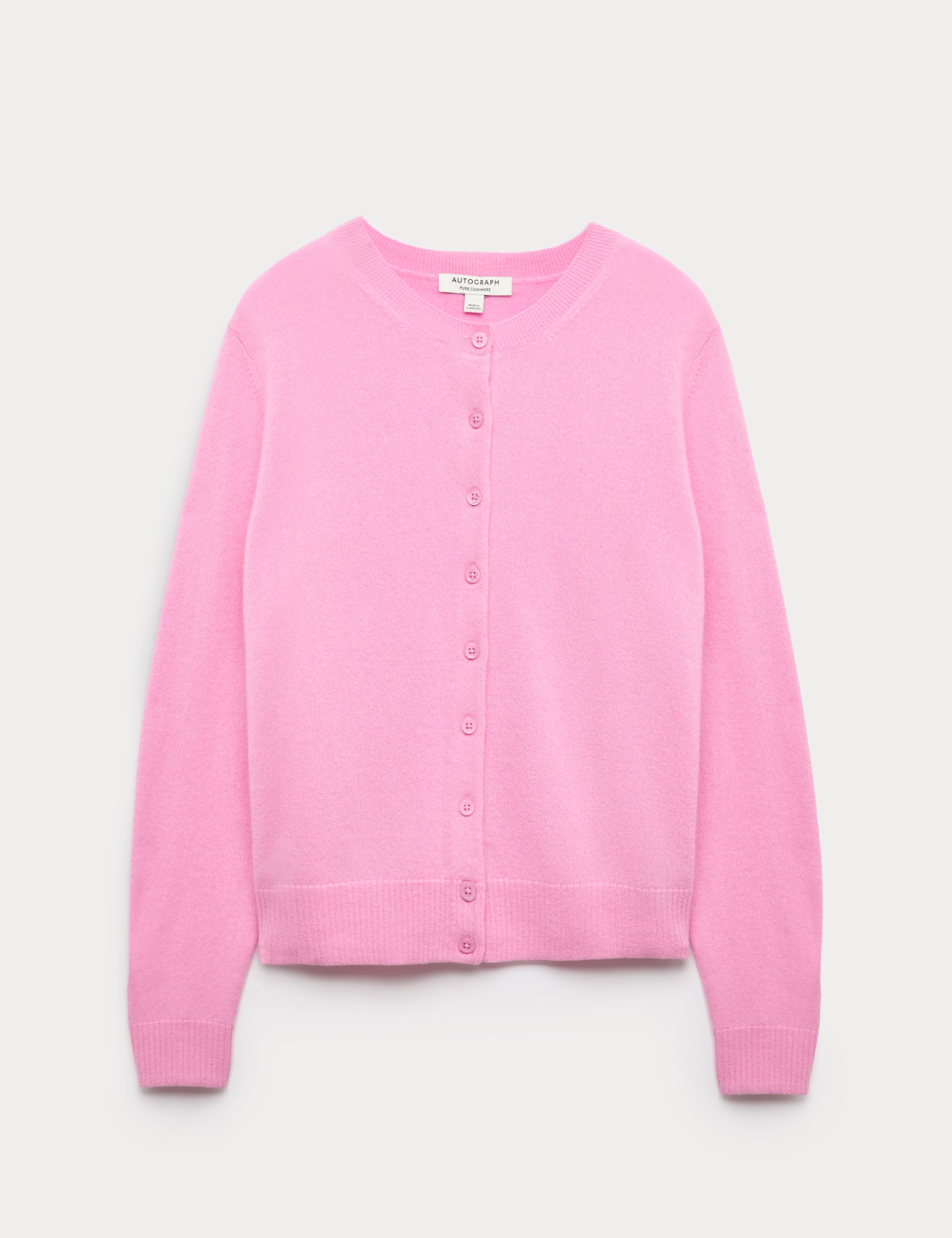 Pure Cashmere Crew Neck Relaxed Cardigan 1 of 1