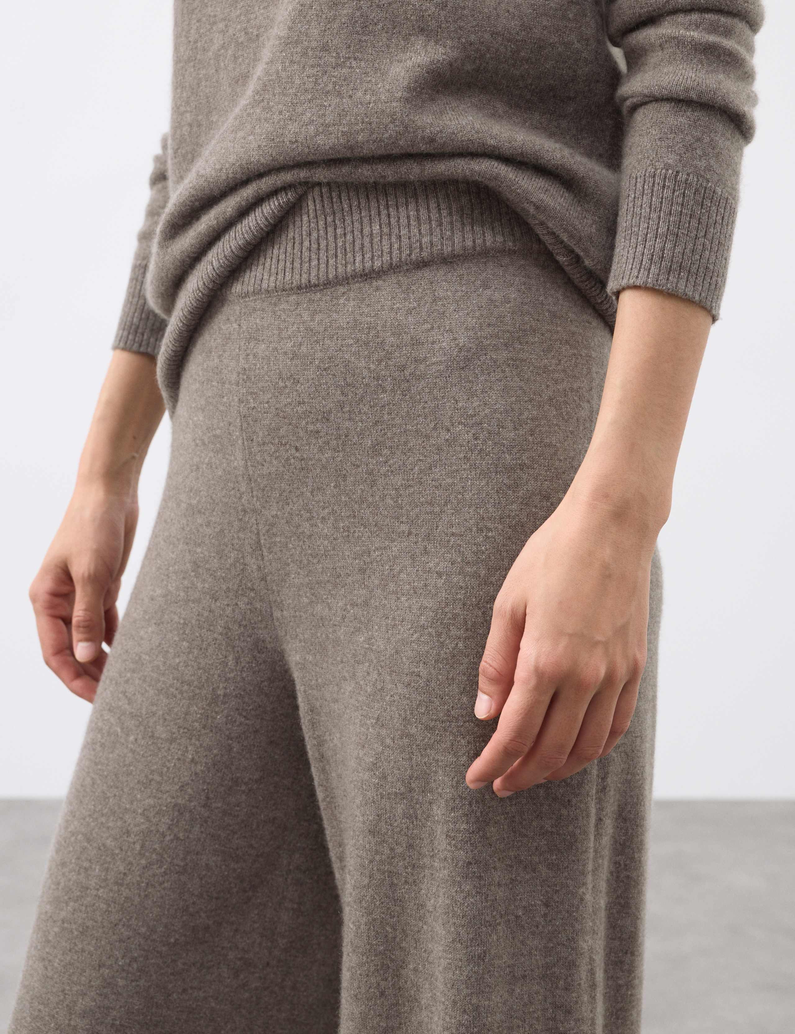 Pure Cashmere Wide Leg Trousers 5 of 7