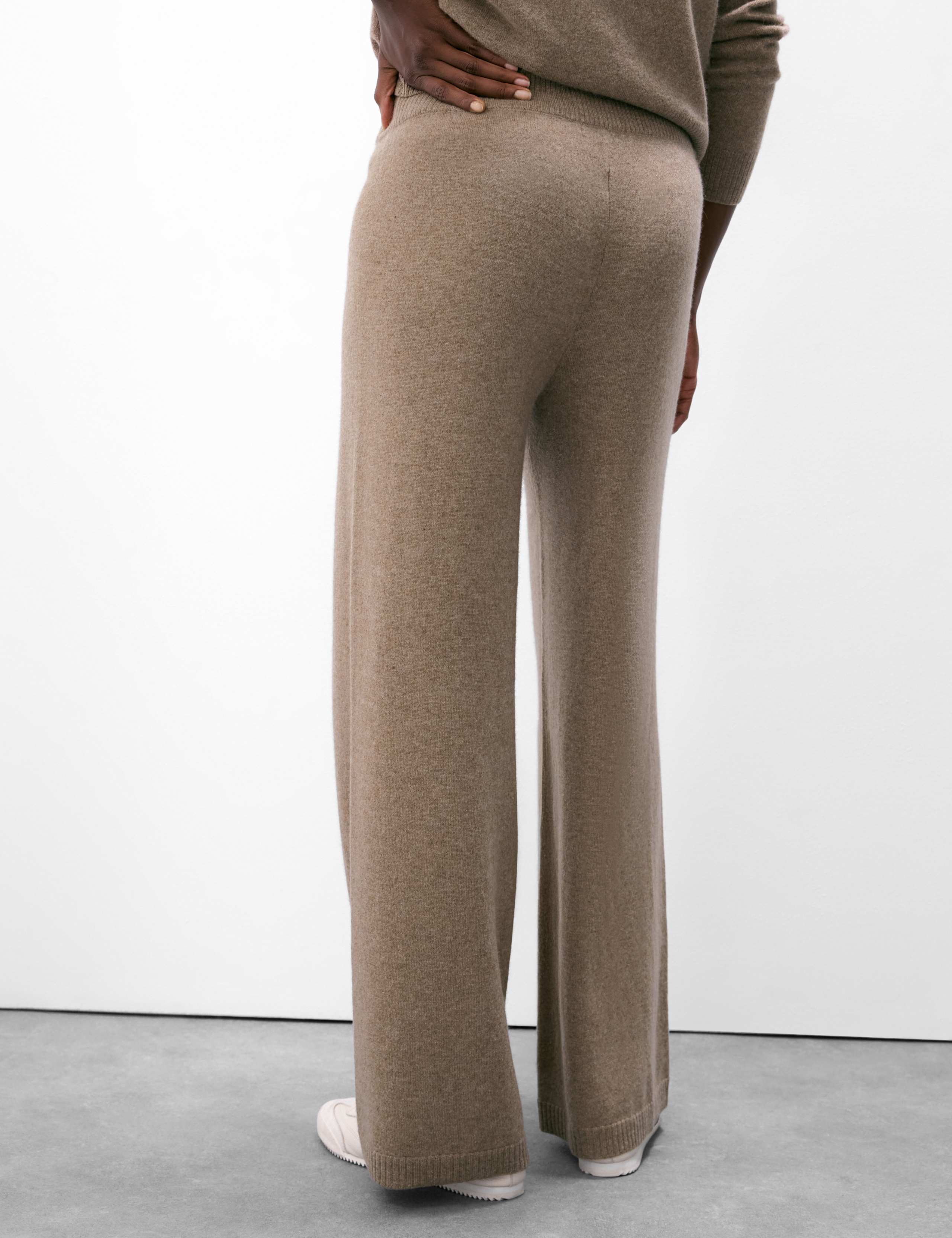 Pure Cashmere Wide Leg Trousers 4 of 7