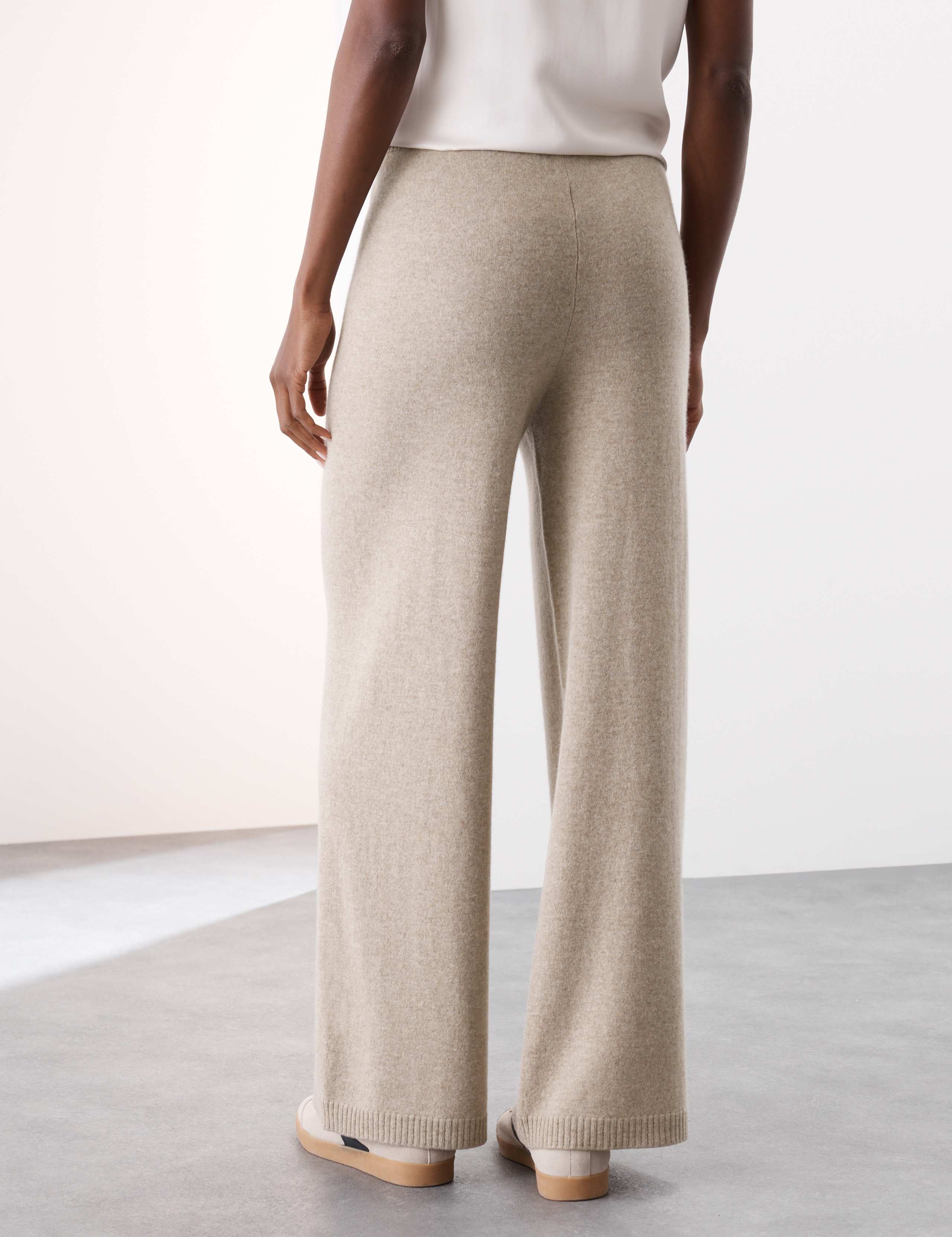 Pure Cashmere Wide Leg Trousers 5 of 7