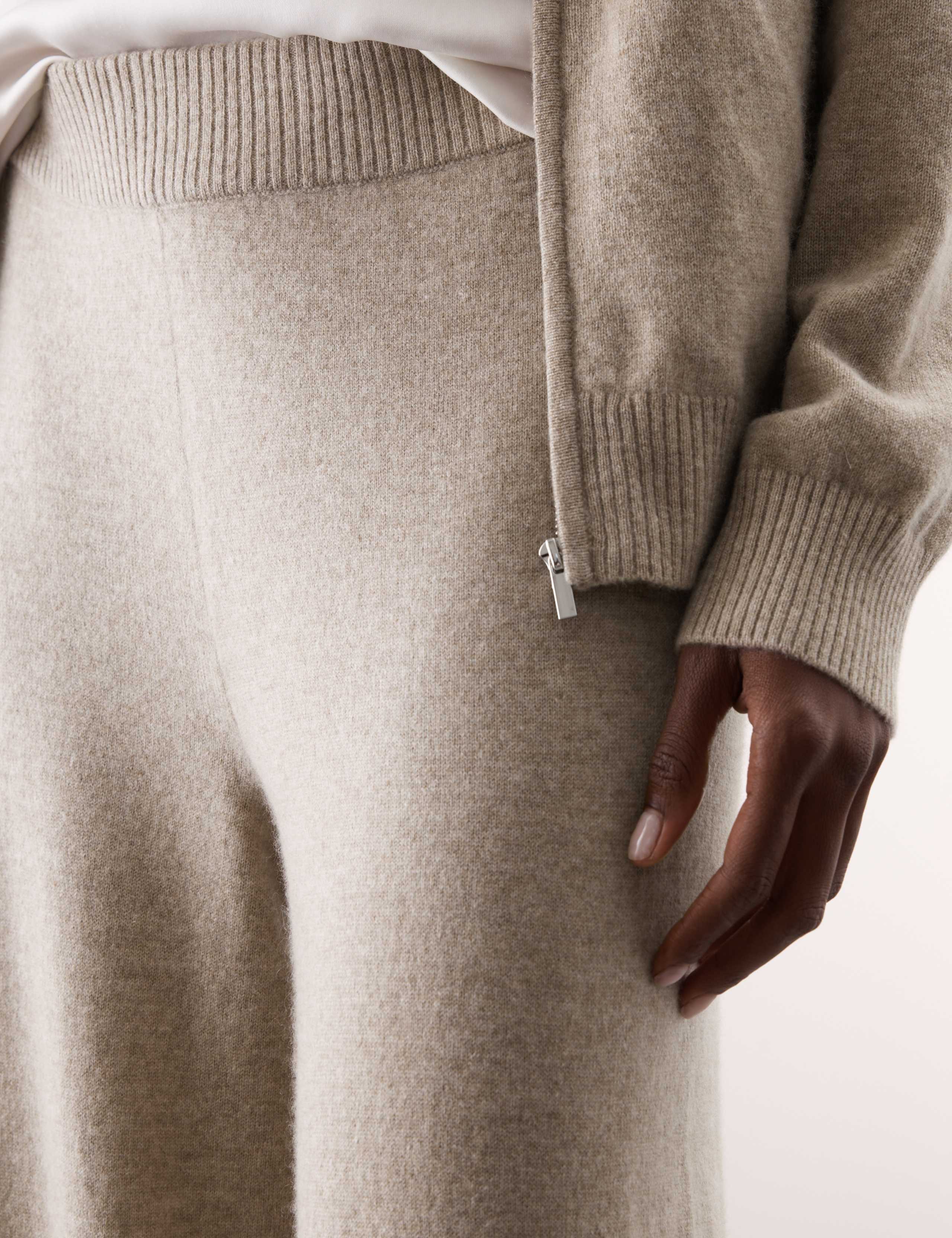 Pure Cashmere Wide Leg Trousers 6 of 7