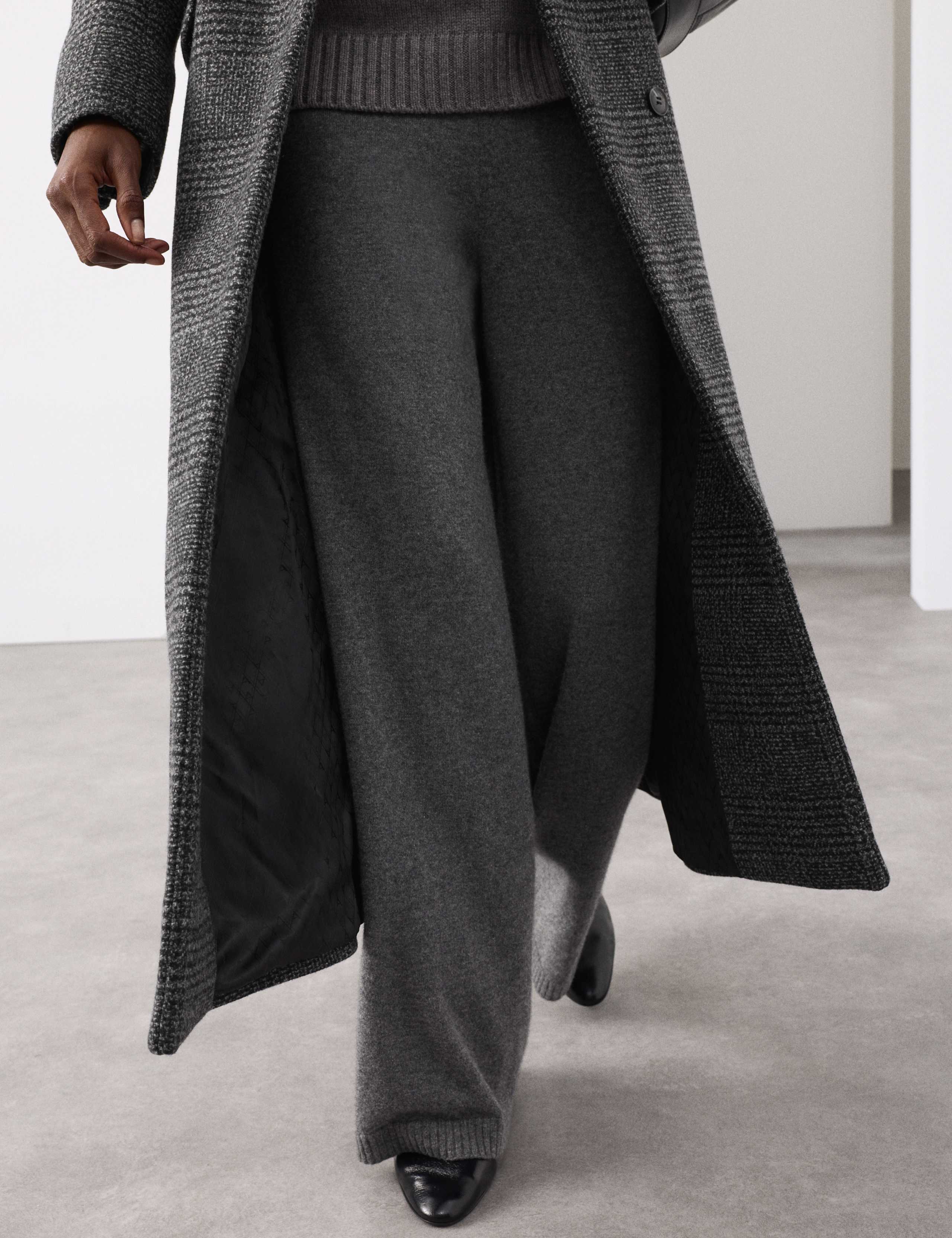 Pure Cashmere Wide Leg Trousers 6 of 7