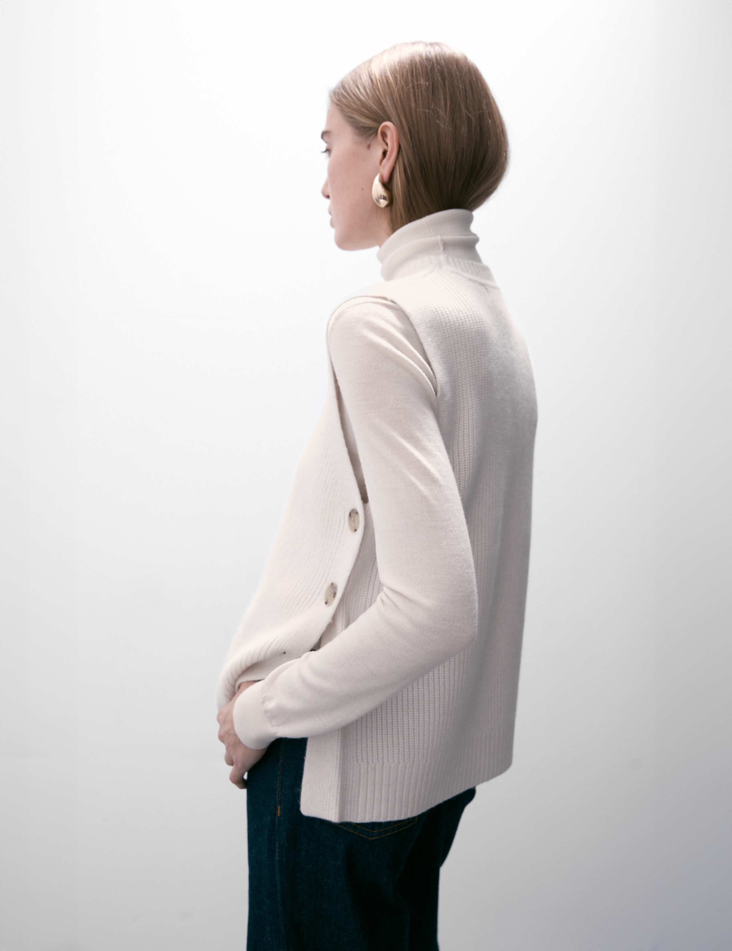 Wool Blend Ribbed Jumper with Cashmere 5 of 7