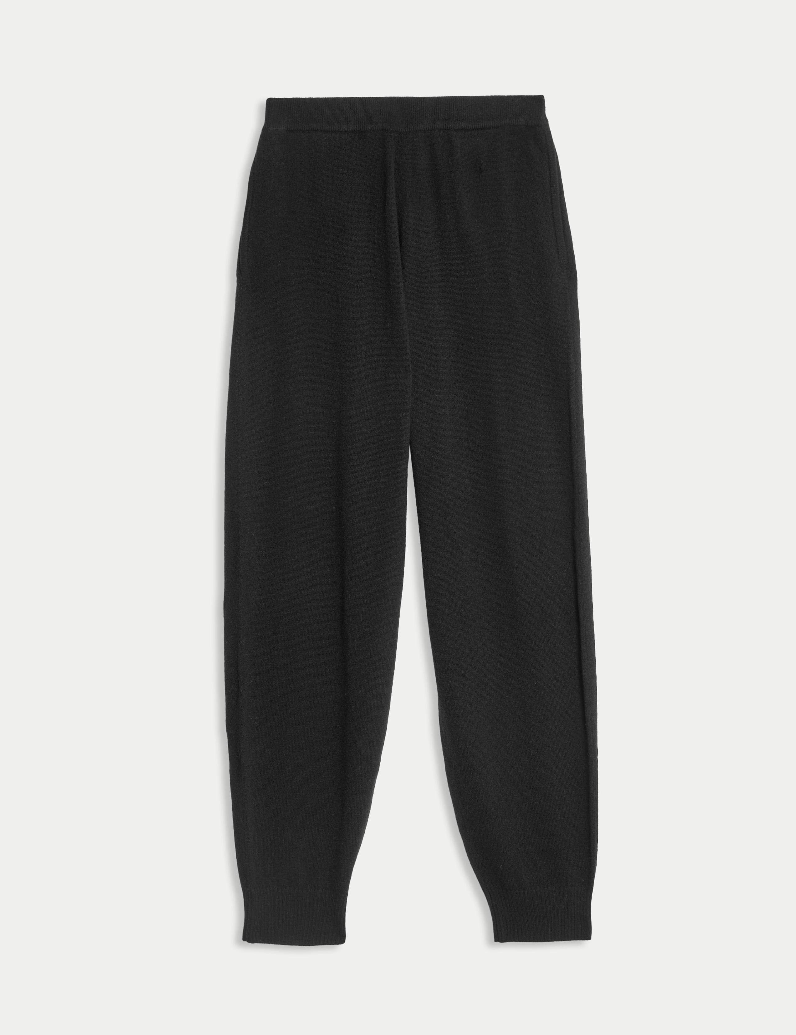 Pure Cashmere Tapered Ankle Grazer Joggers 2 of 7