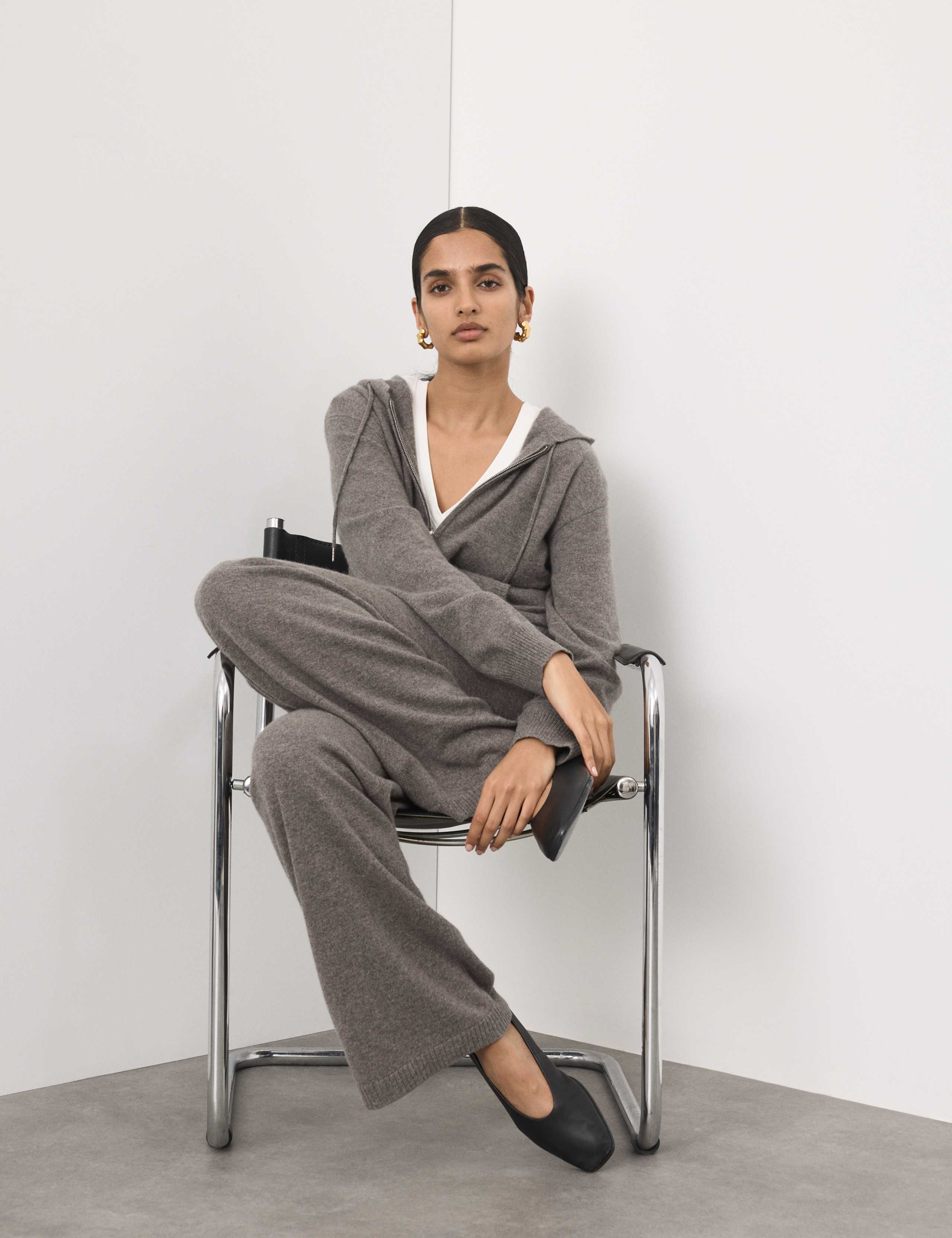 Pure Cashmere Zip Up Hoodie 3 of 6