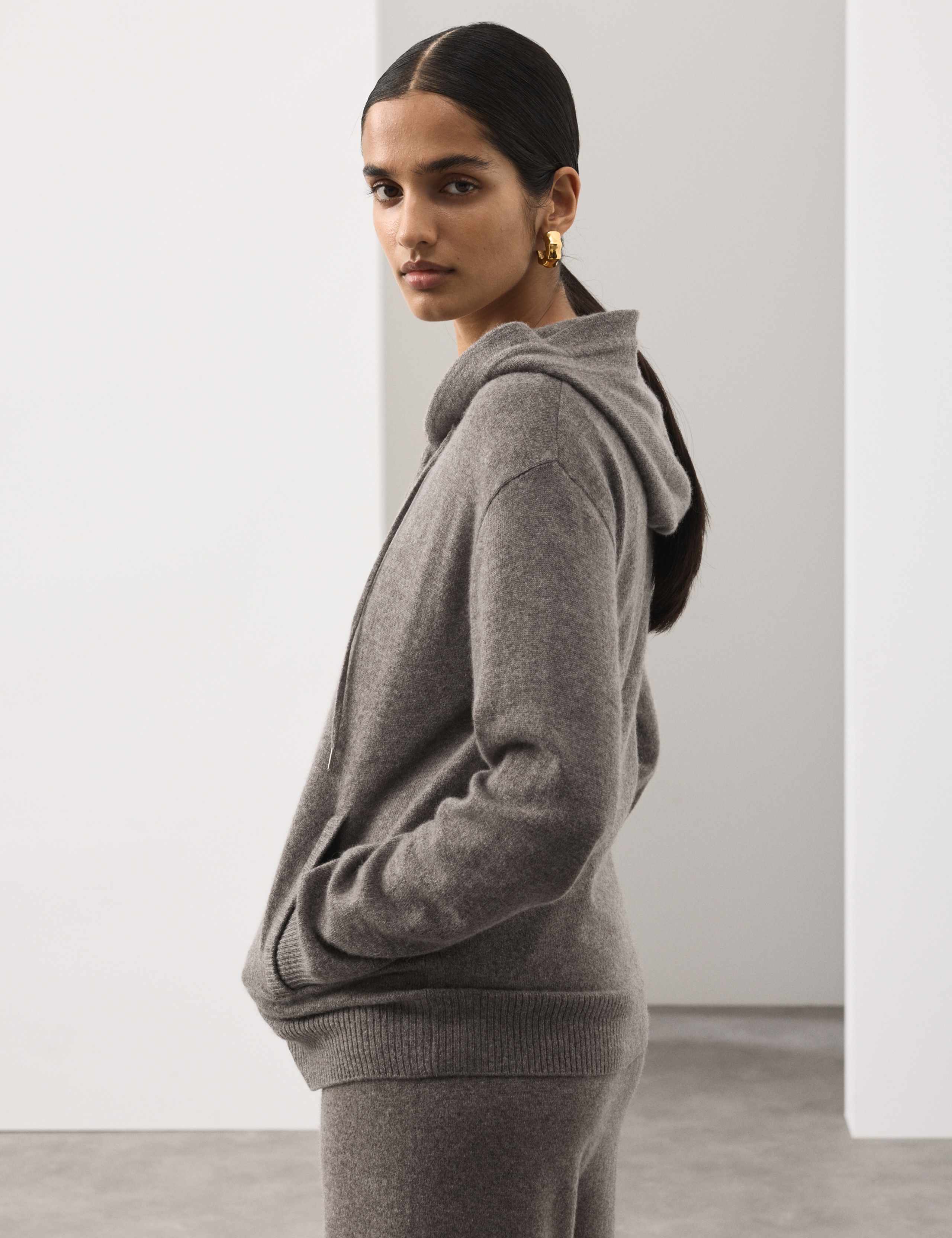Pure Cashmere Zip Up Hoodie 4 of 6