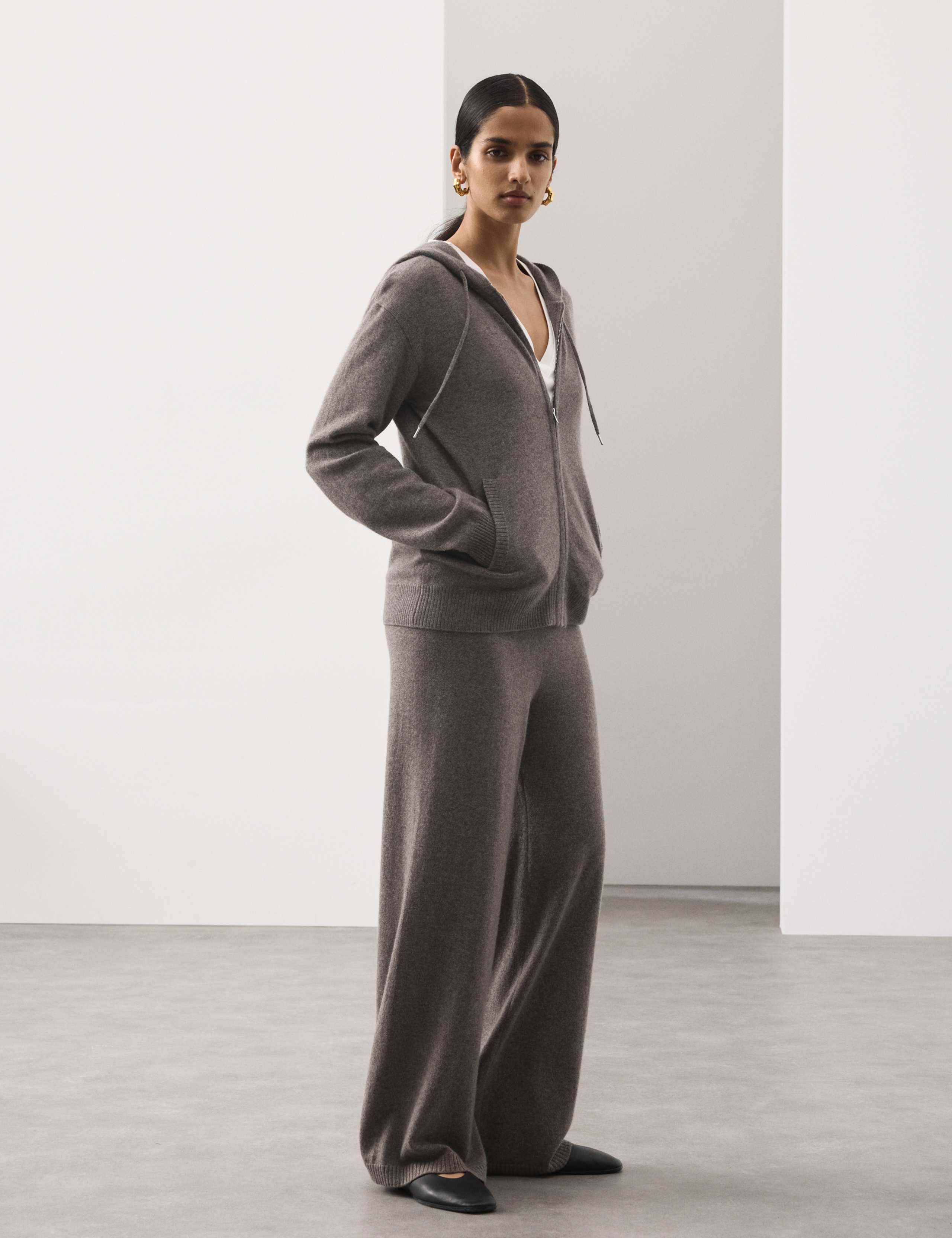 Pure Cashmere Zip Up Hoodie 5 of 6