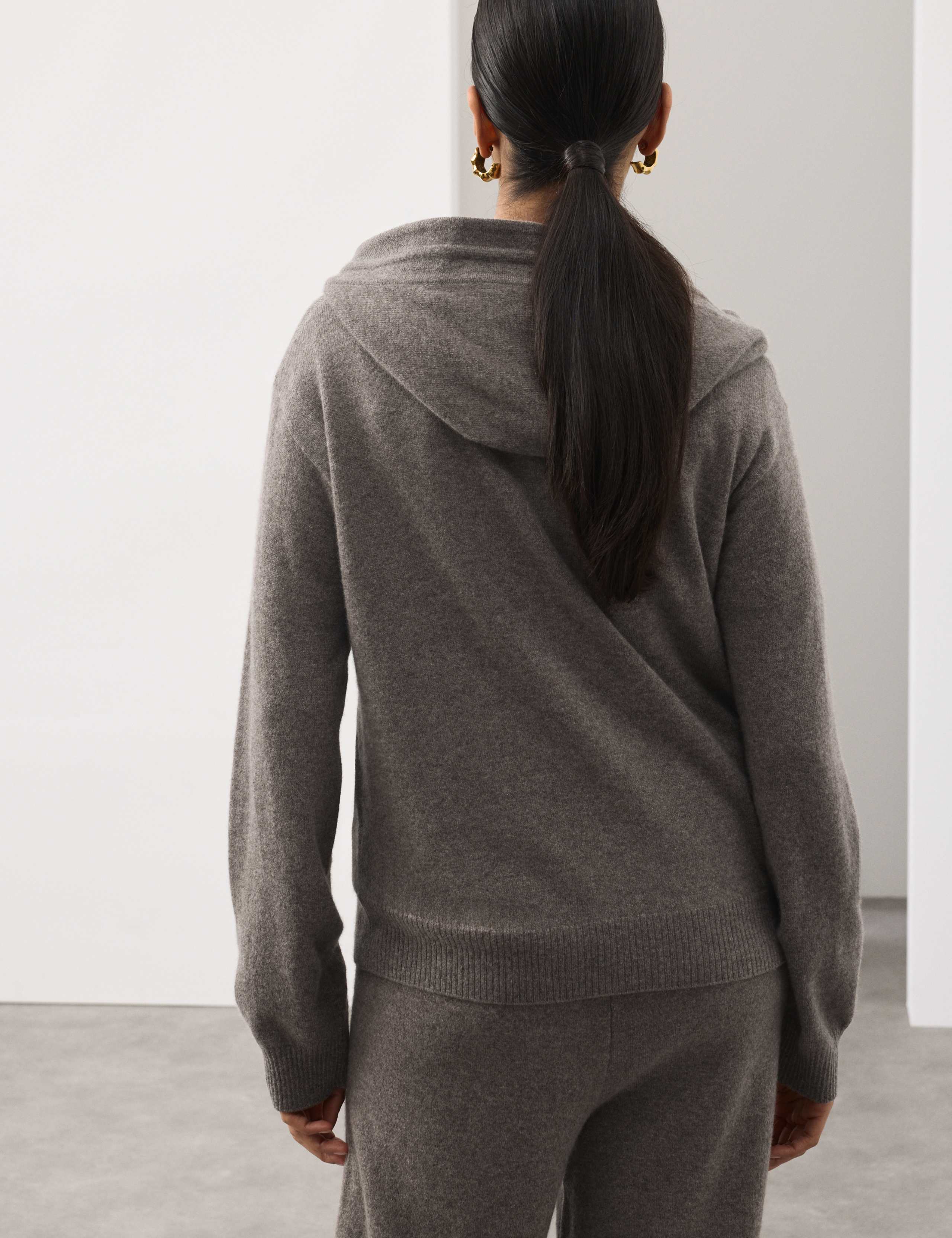 Pure Cashmere Zip Up Hoodie 6 of 6