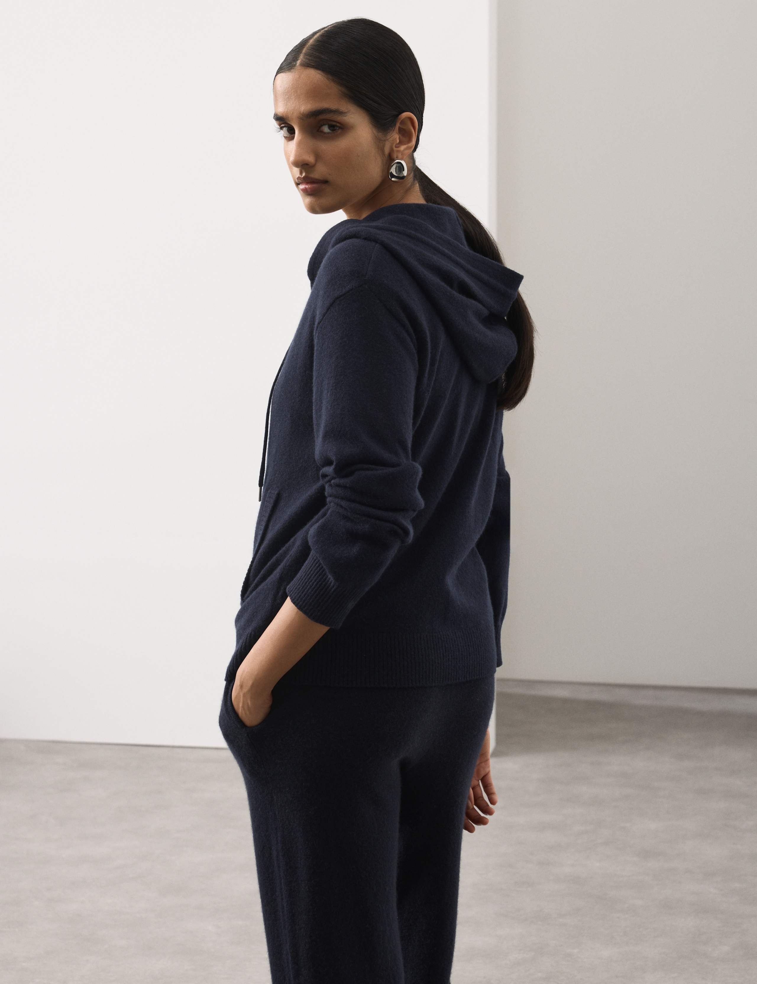 Pure Cashmere Zip Up Hoodie 5 of 5
