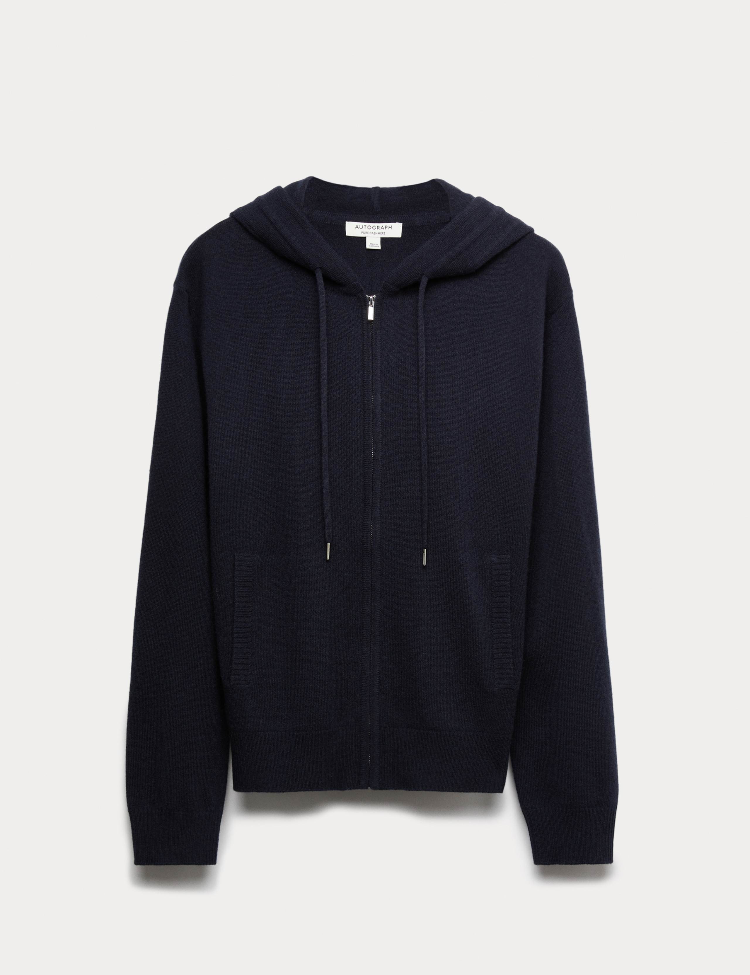 Pure Cashmere Zip Up Hoodie 2 of 5