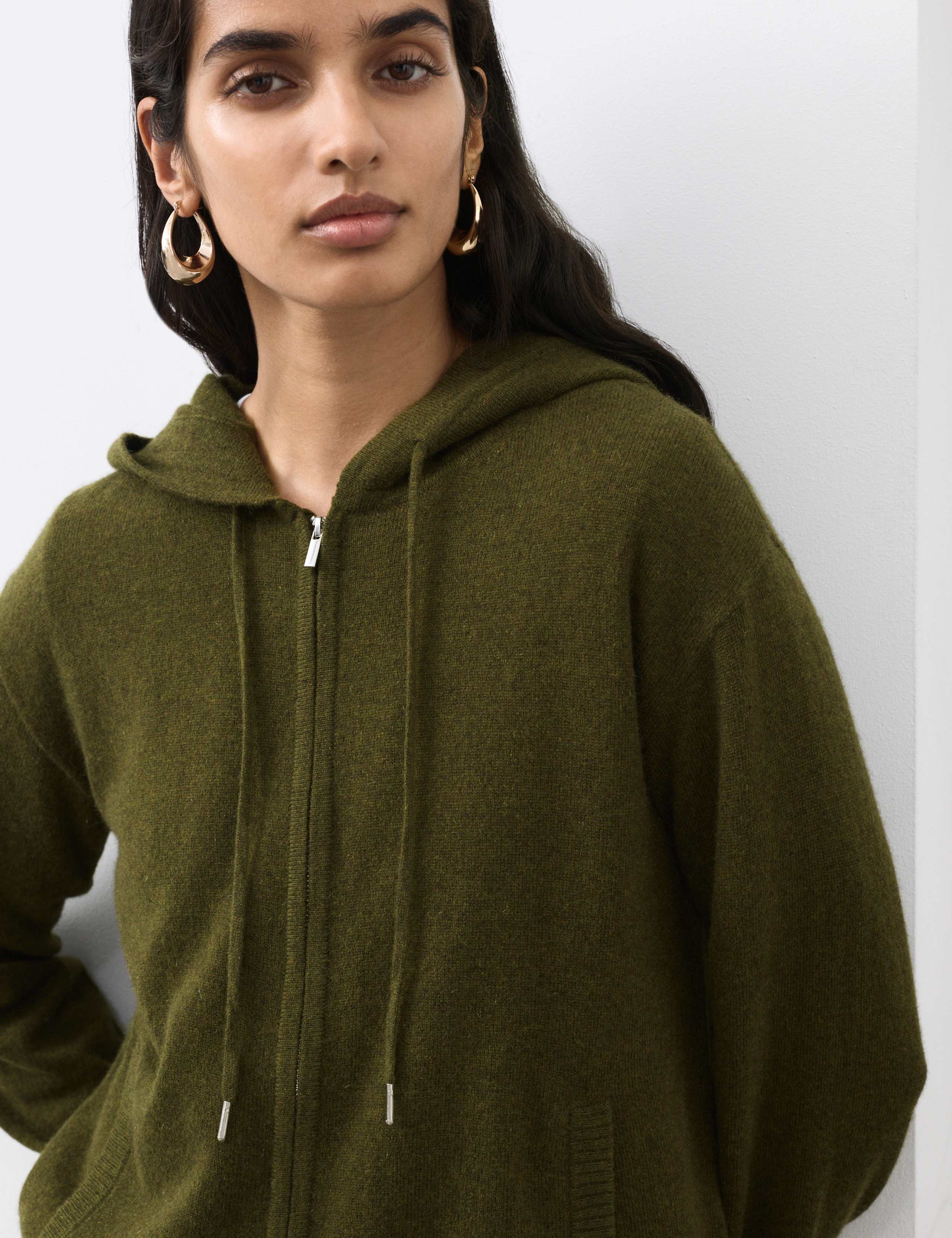 Pure Cashmere Zip Up Hoodie 3 of 5