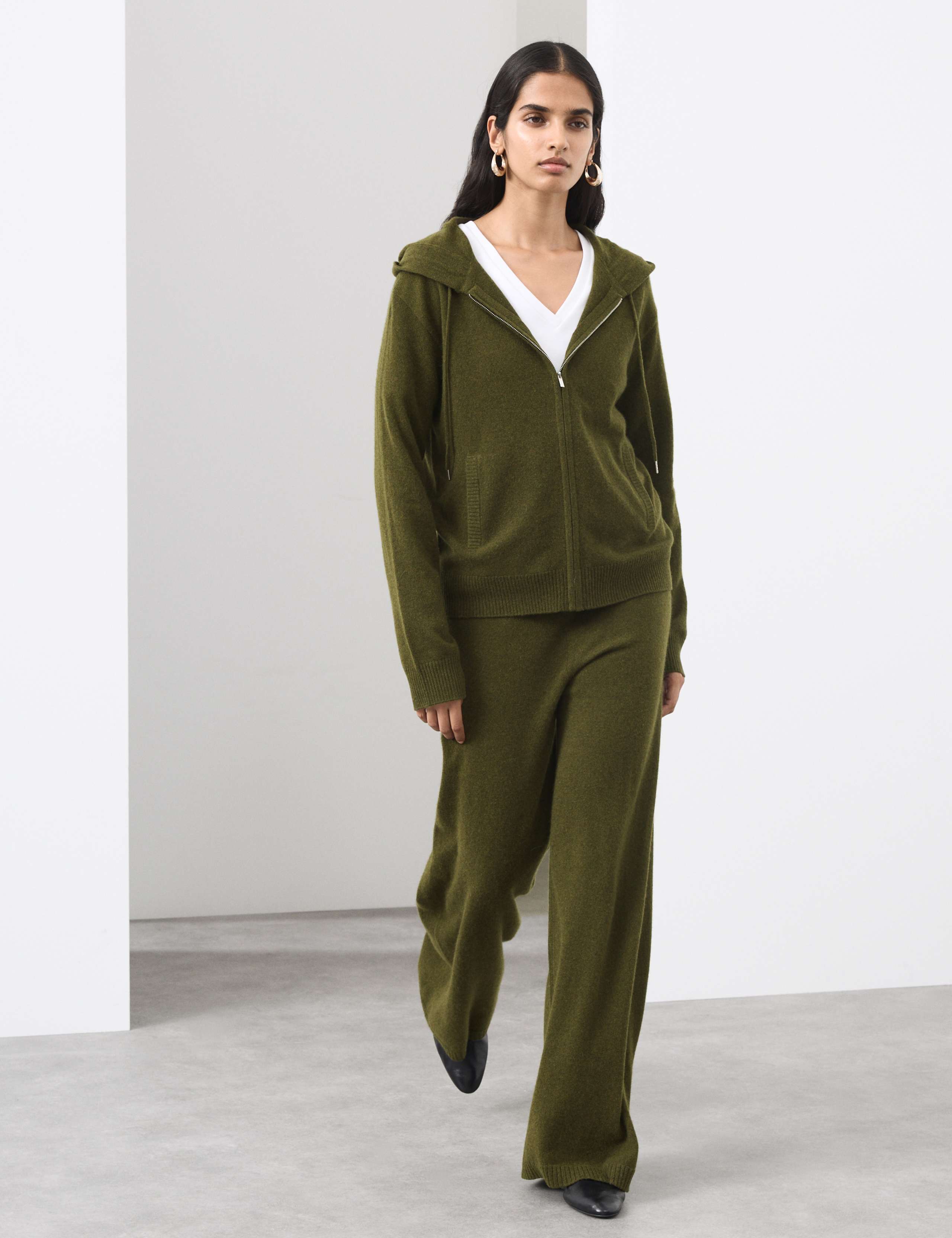 Pure Cashmere Zip Up Hoodie 5 of 5