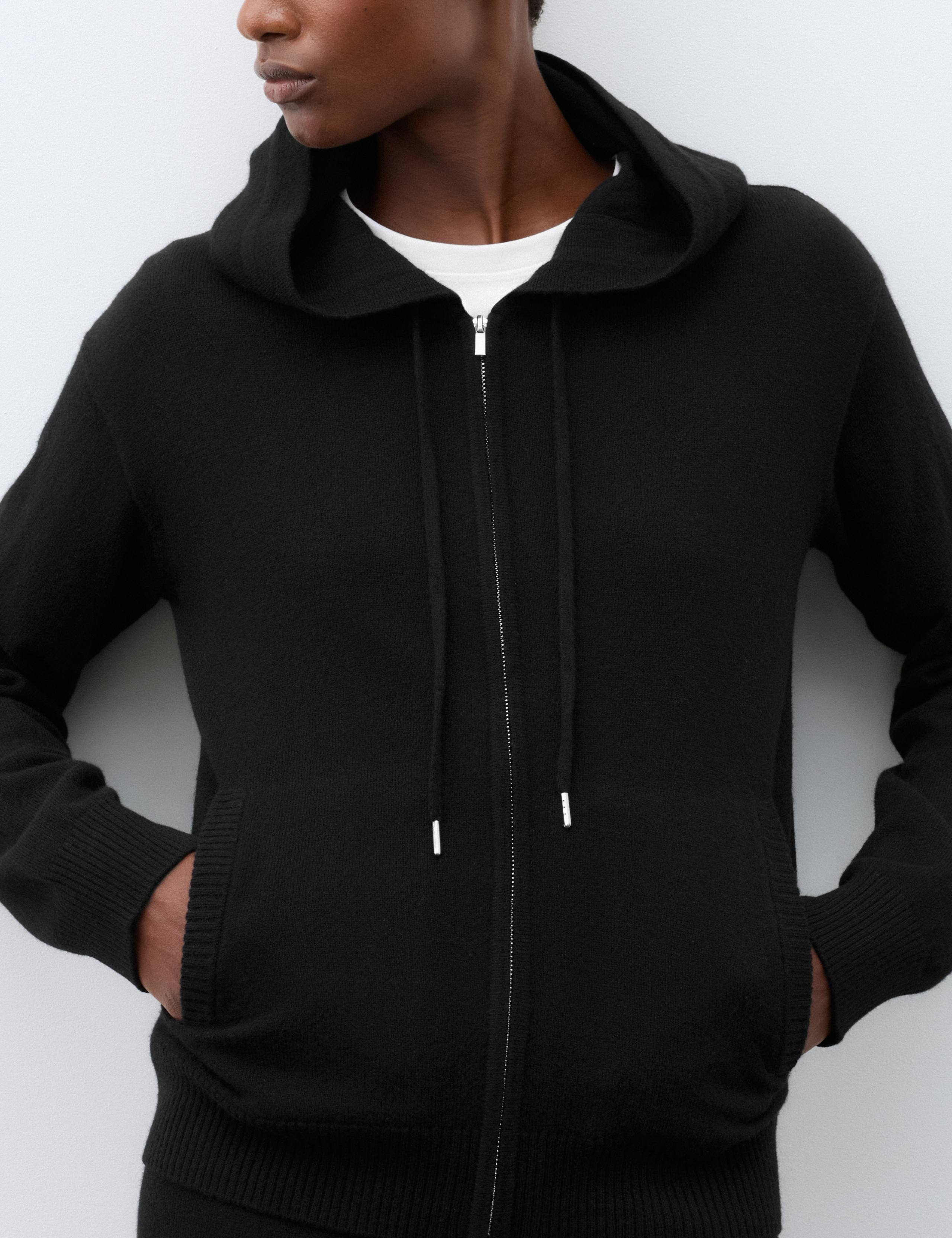 Pure Cashmere Zip Up Hoodie 6 of 8