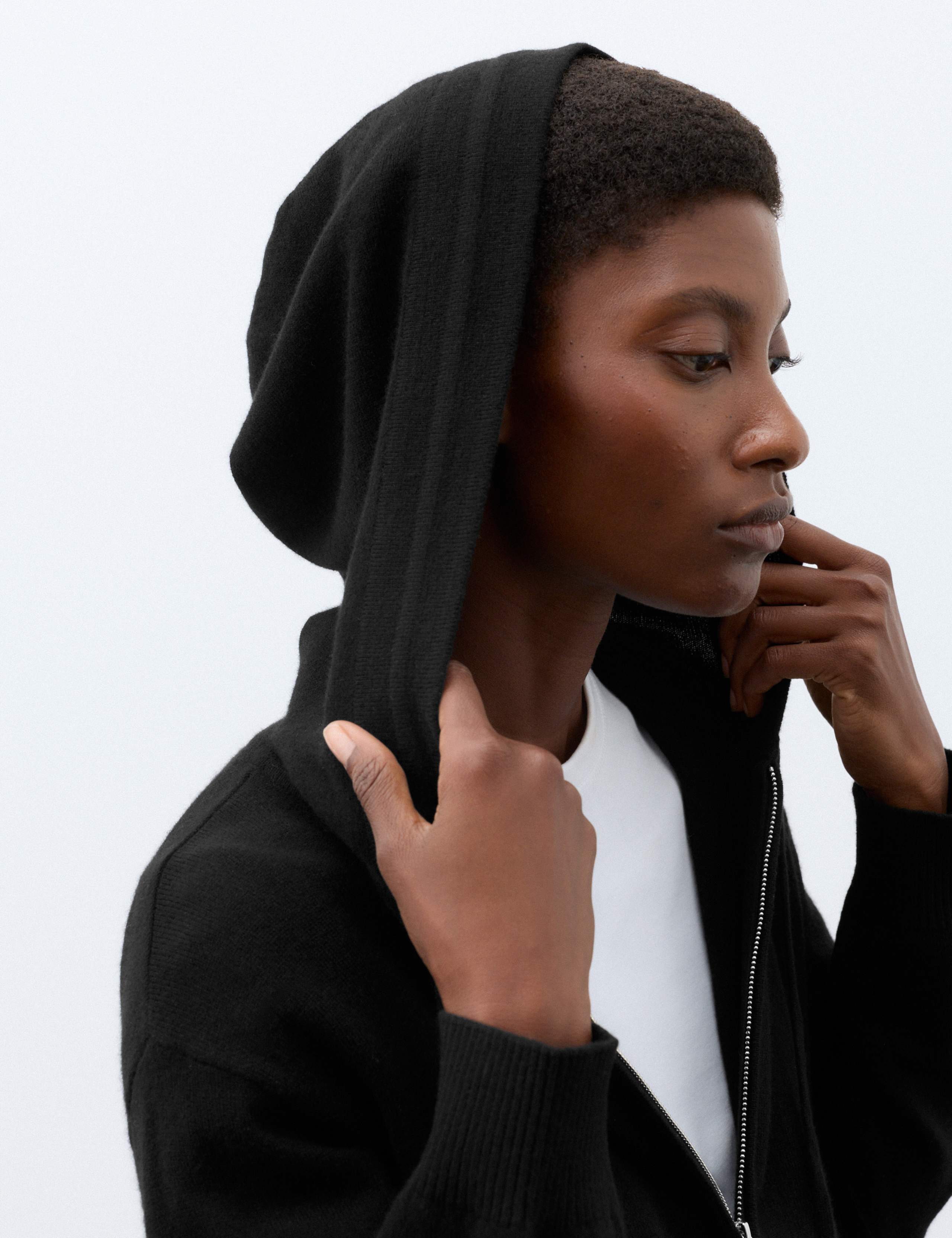Pure Cashmere Zip Up Hoodie 7 of 8