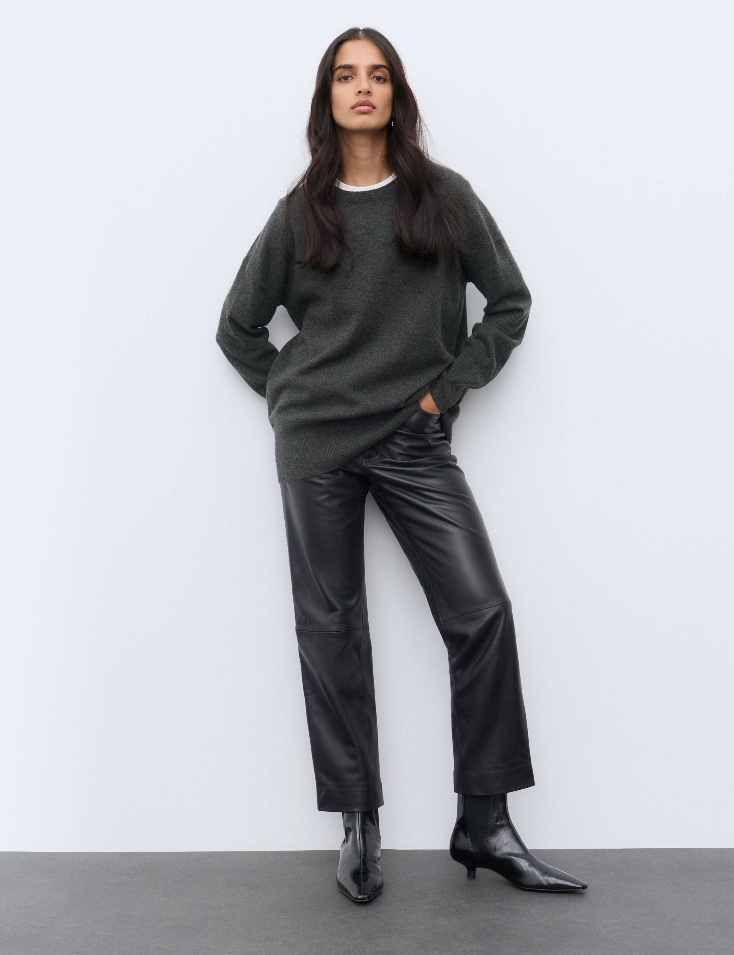Pure Cashmere Longline Jumper 4 of 7
