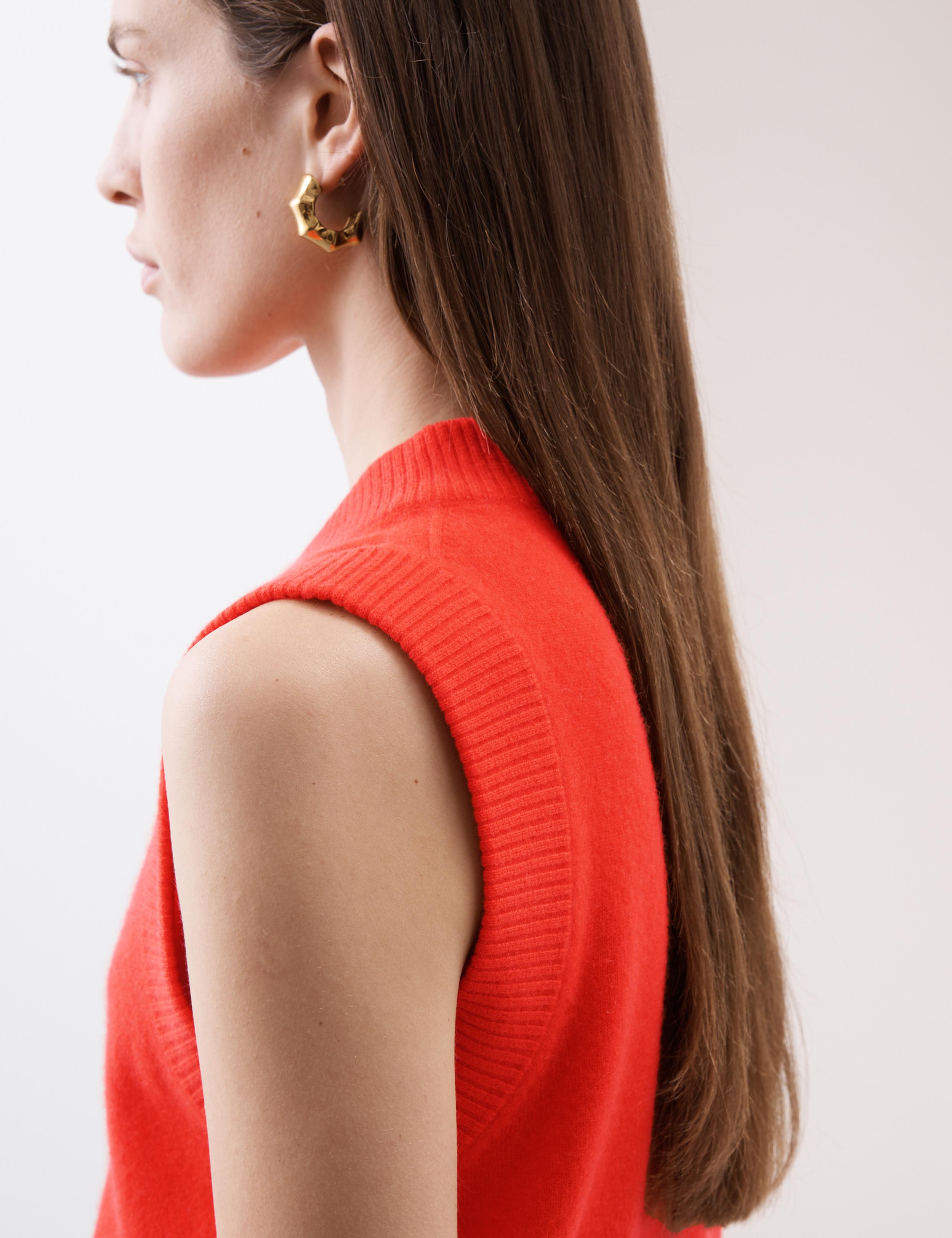 Pure Cashmere Button Through Knitted Vest 3 of 6