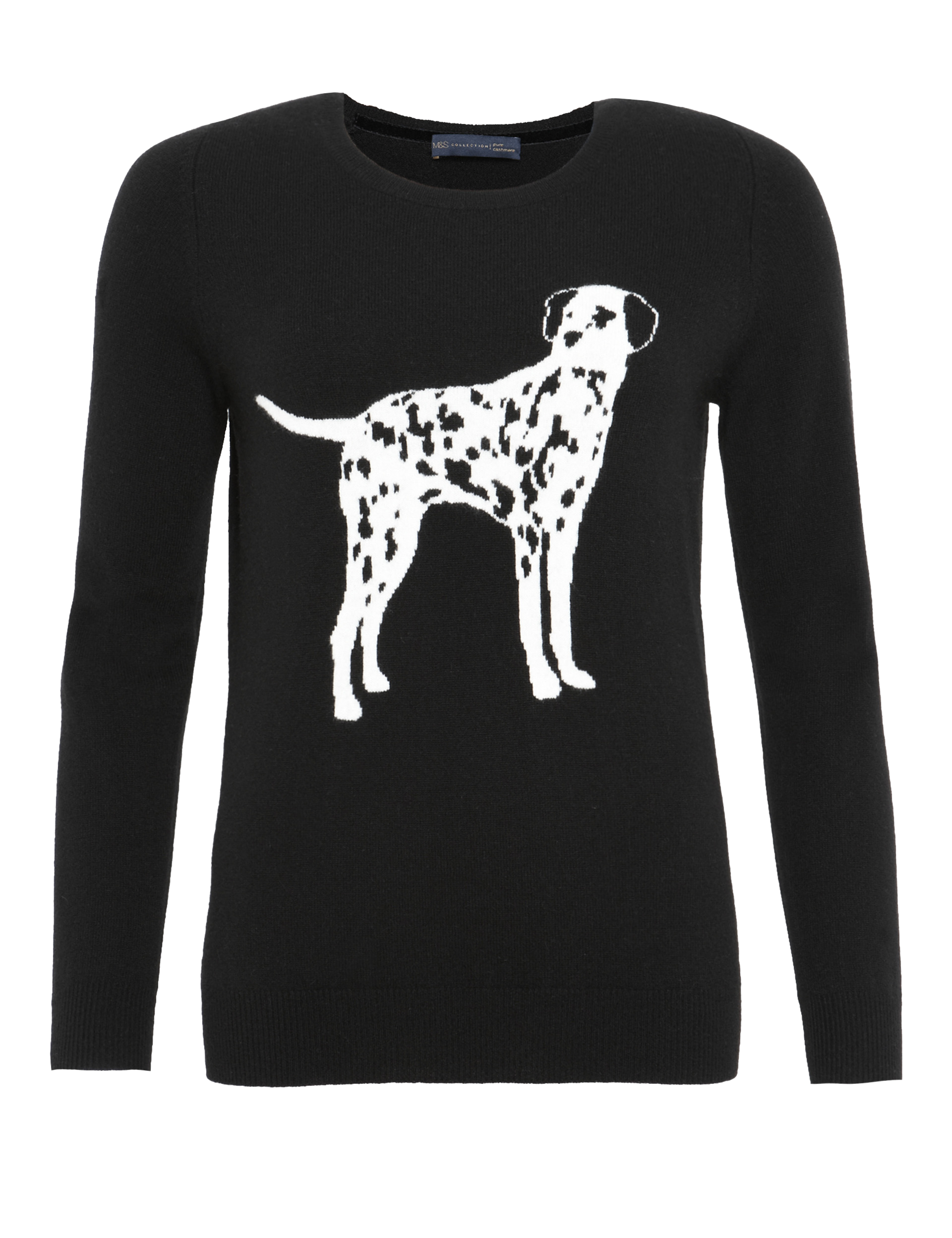 Pure Cashmere Dalmatian Print Jumper 2 of 7