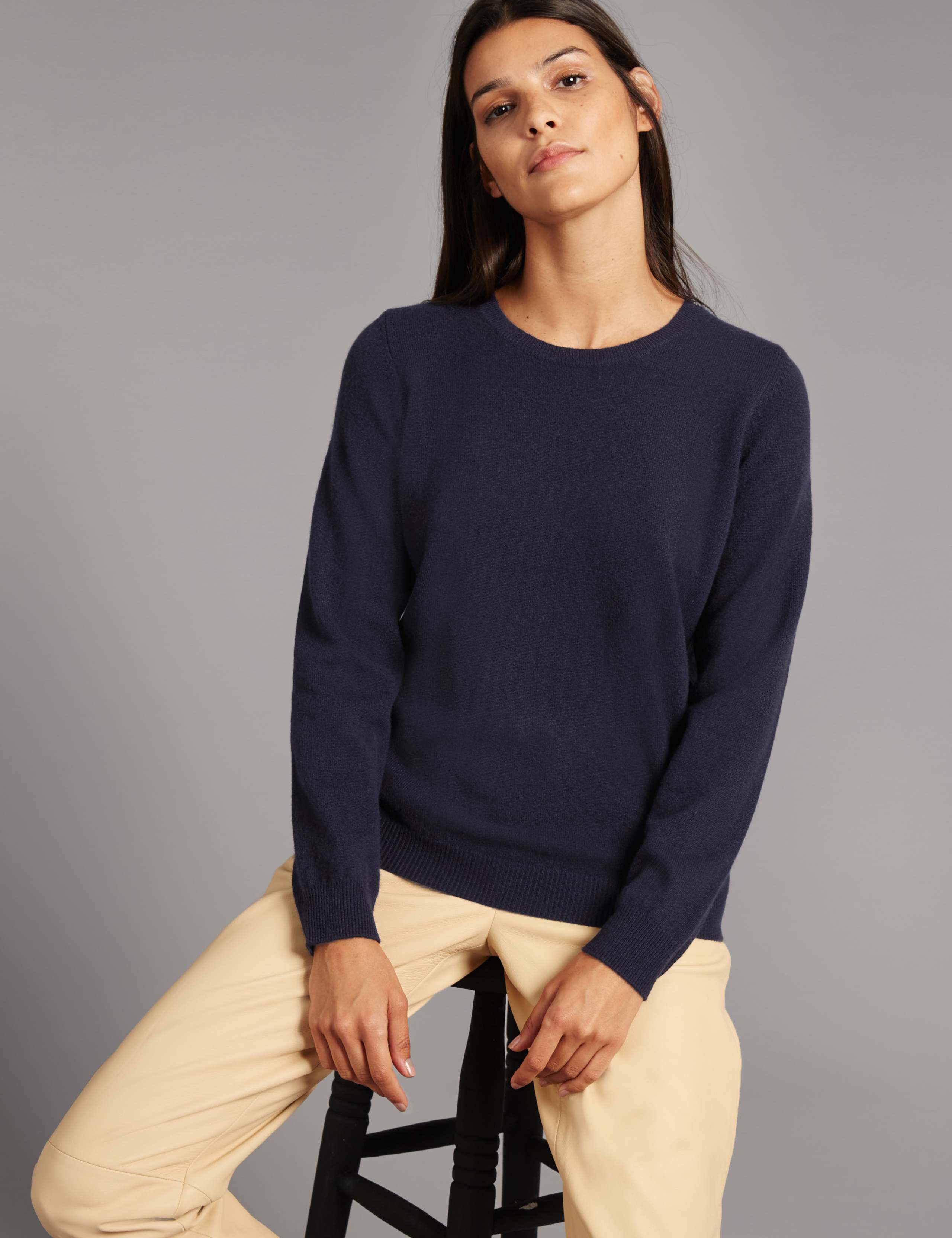 Pure Cashmere Round Neck Jumper 3 of 4