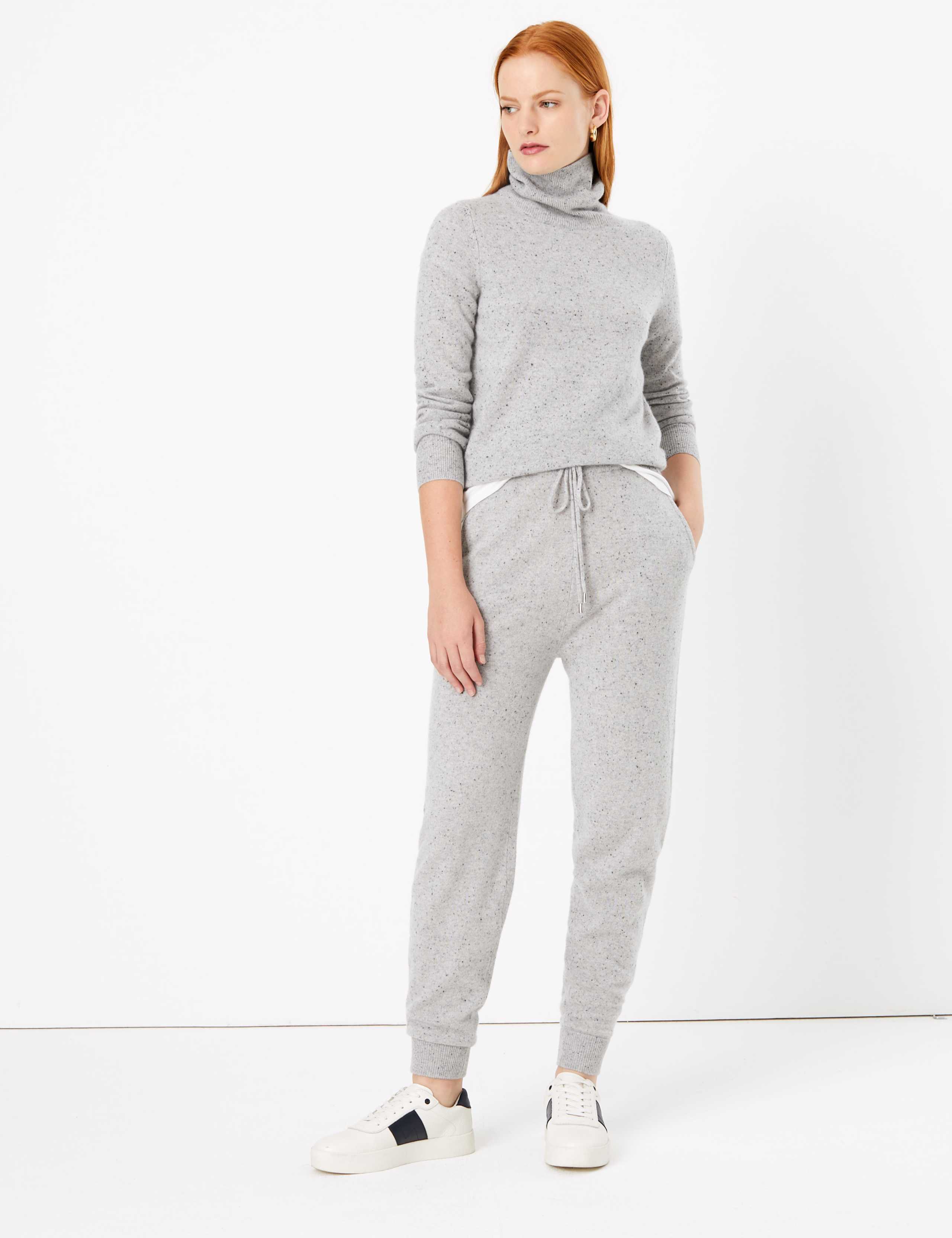 Pure Cashmere Textured Slim Leg Joggers 2 of 5