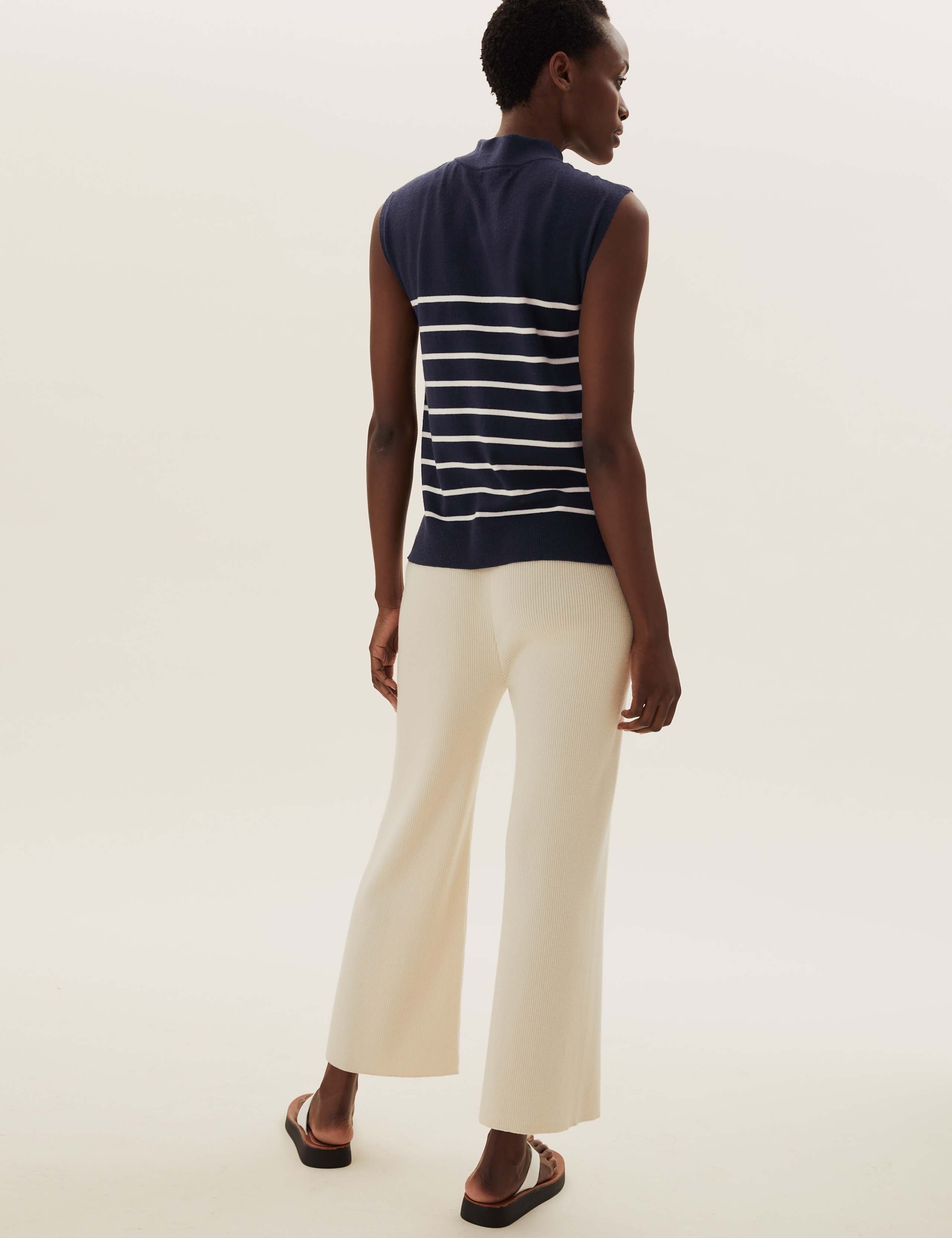 Soft Touch Striped Funnel Neck Tunic 5 of 6