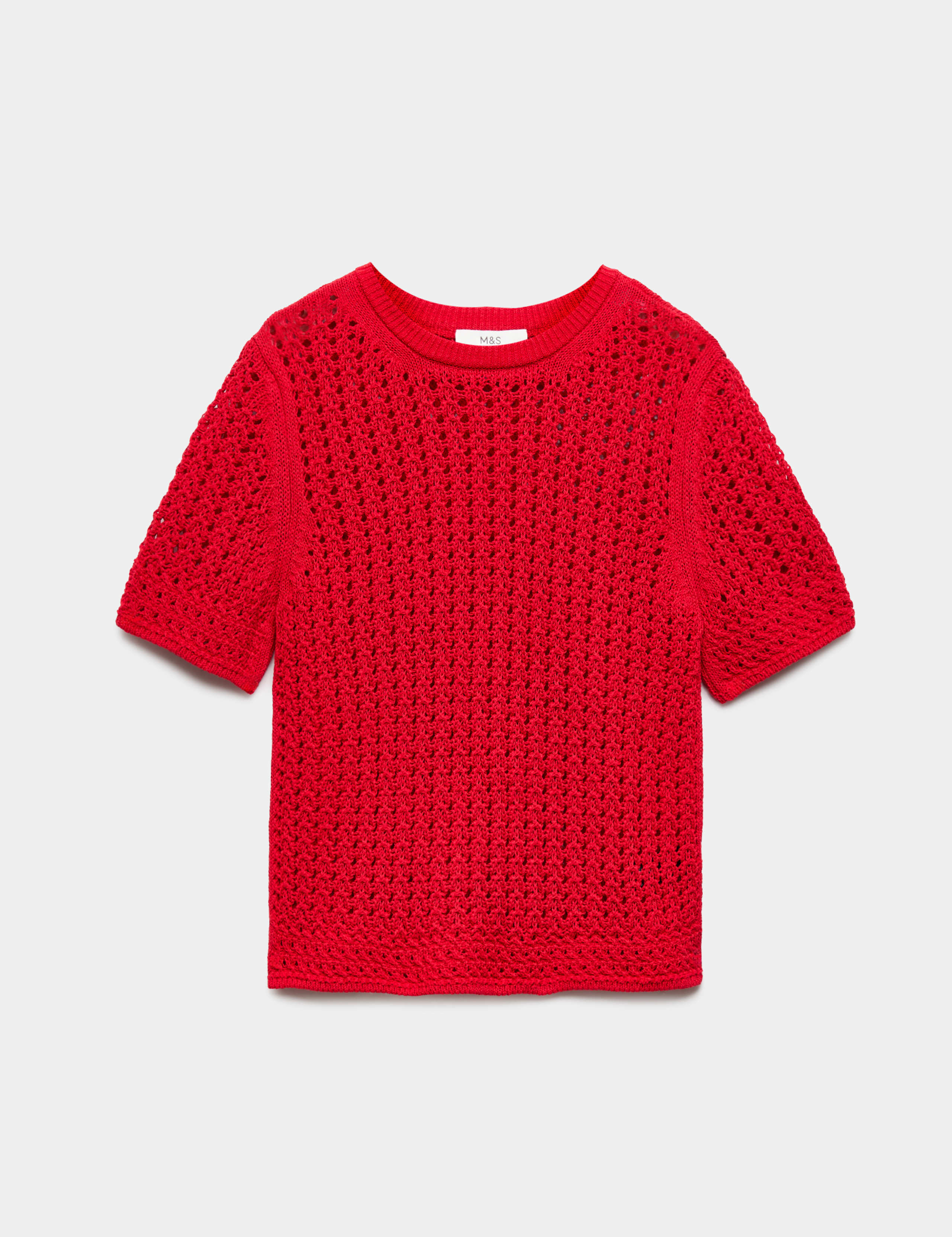 Cotton Blend Textured Knitted Top 2 of 5