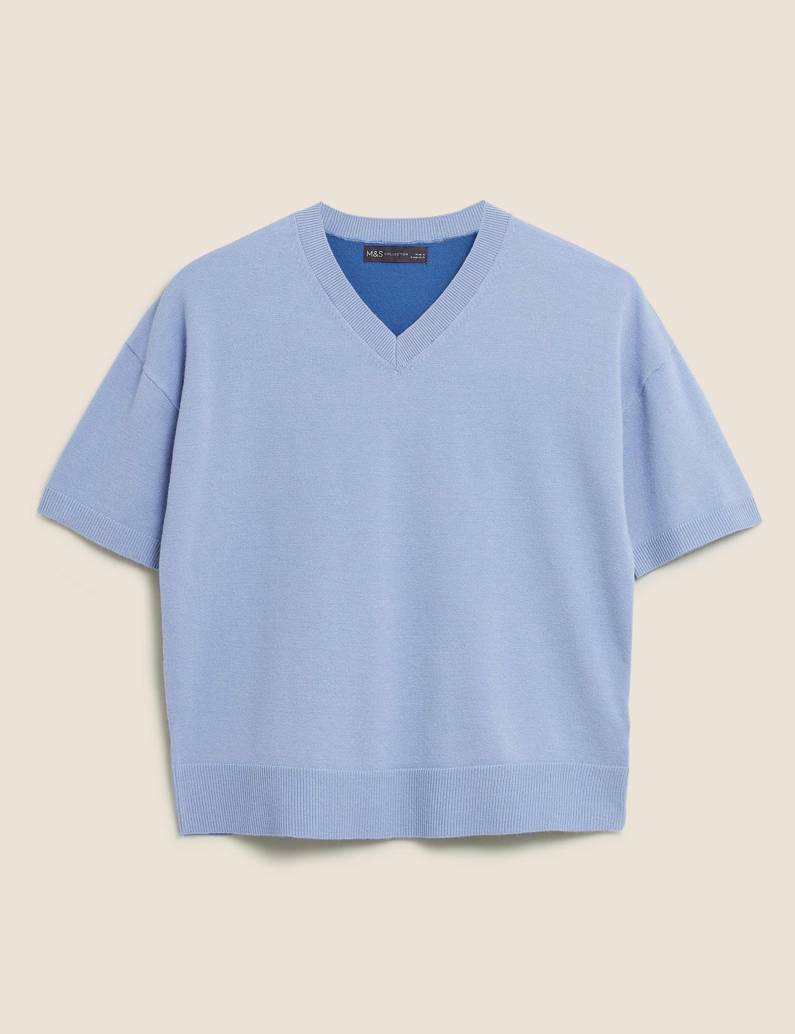 Soft Touch Colour Block V-Neck Jumper 2 of 4