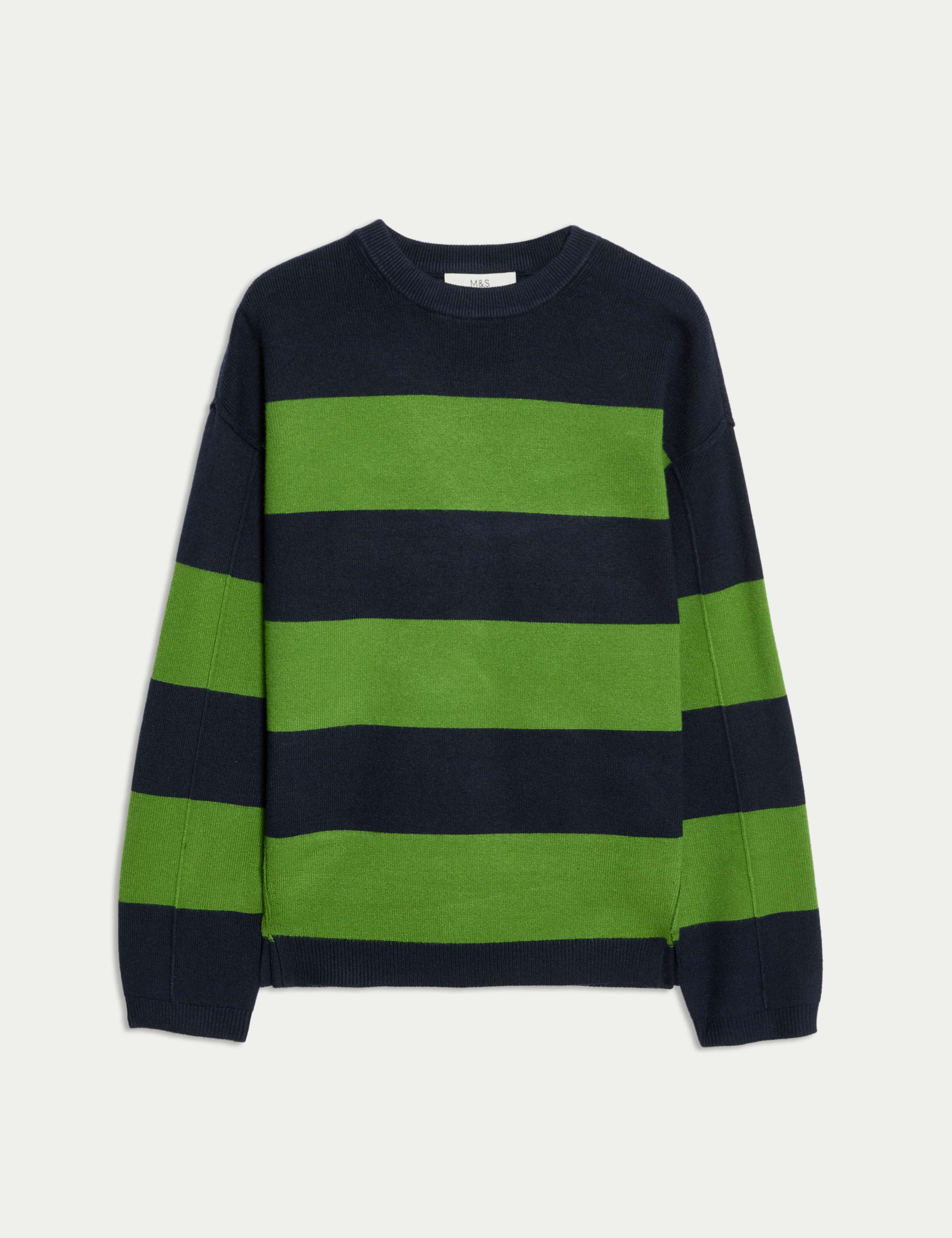 Soft Touch Striped Crew Neck Jumper 2 of 7